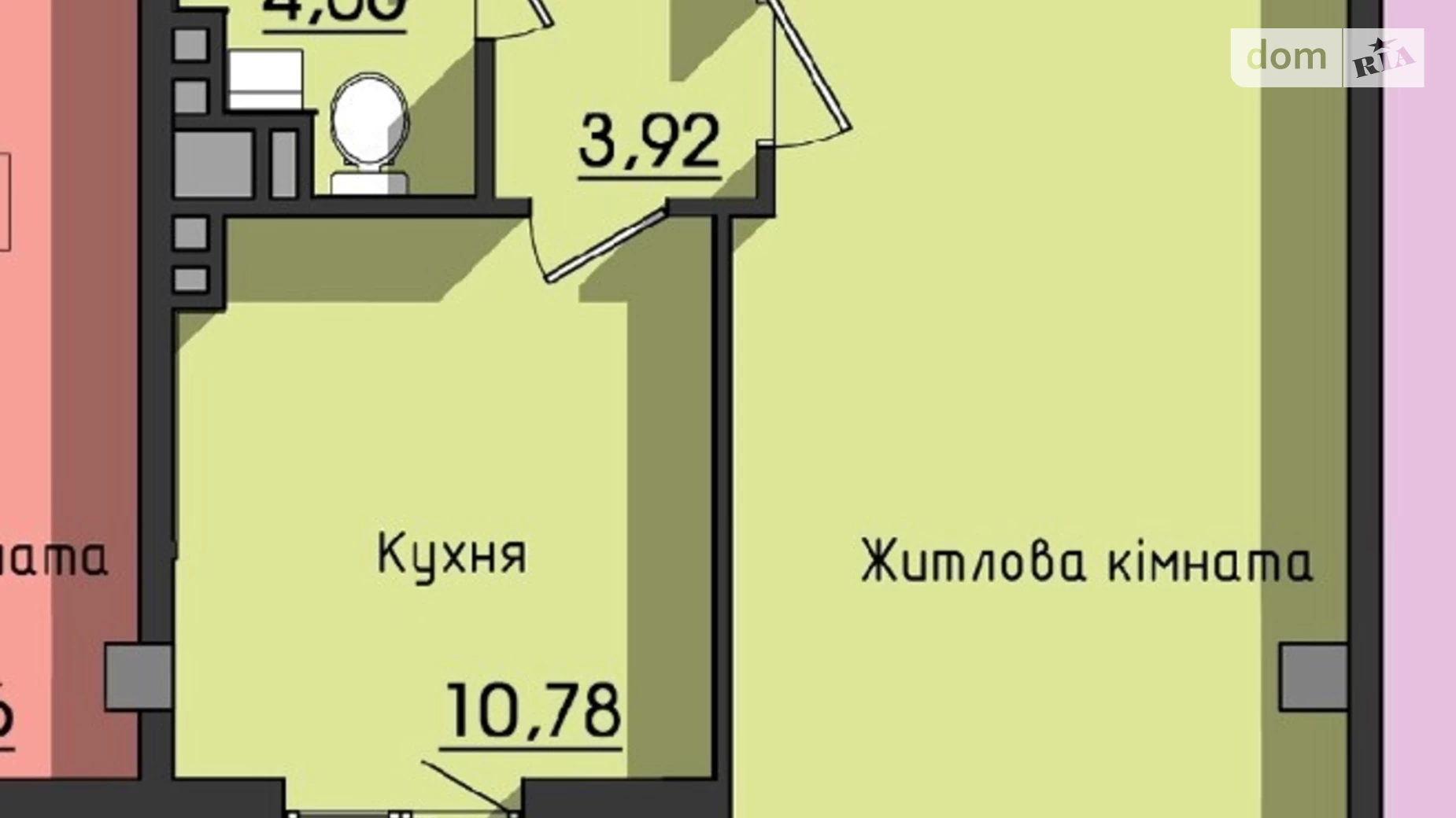 Продається 1-кімнатна квартира 48.1 кв. м у Одесі, вул. Космонавтів, 23К - фото 3