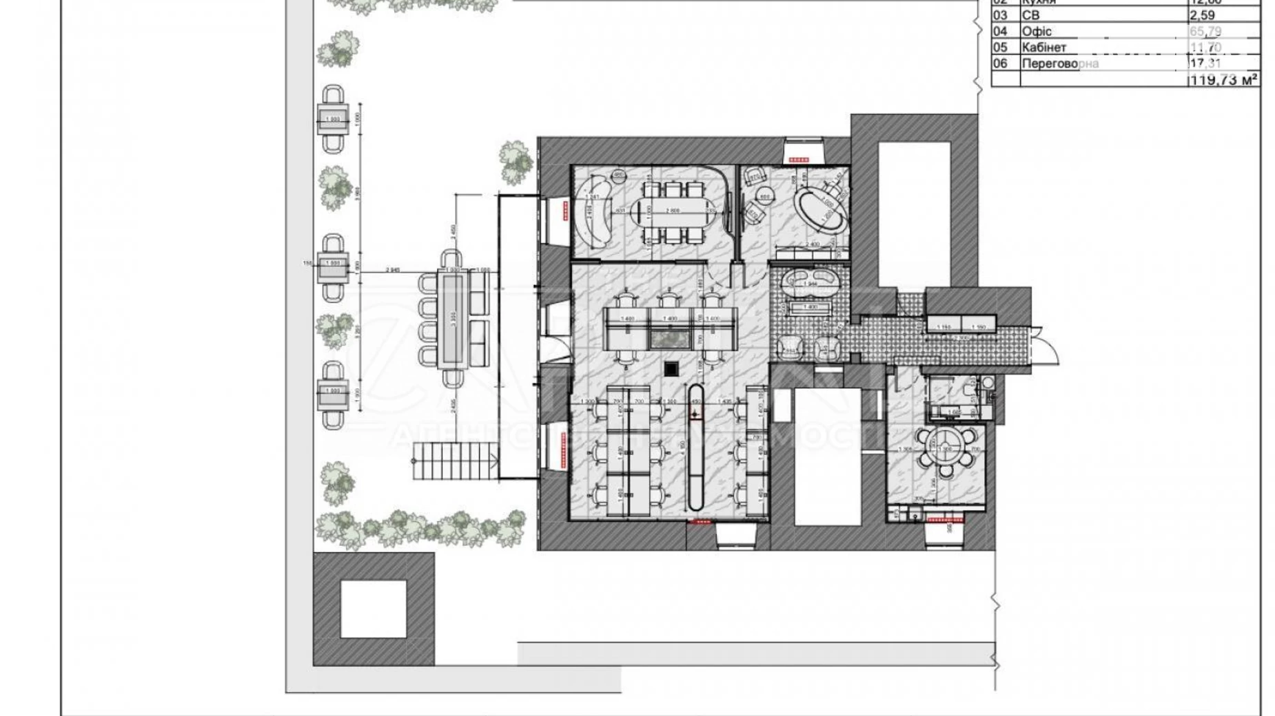 Продается офис 120 кв. м в бизнес-центре, цена: 460000 $ - фото 3