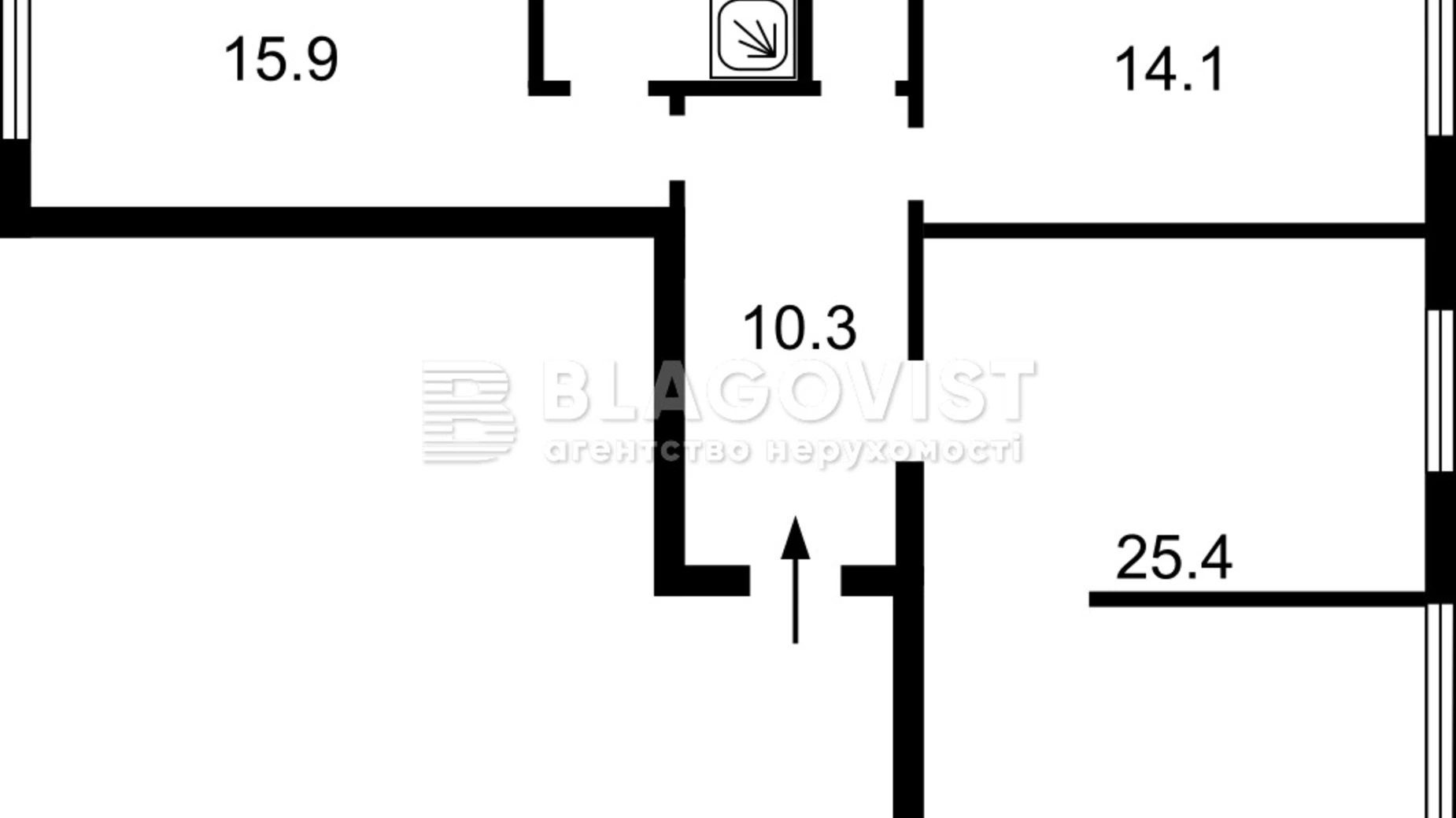 Продается 3-комнатная квартира 85 кв. м в Киеве, ул. Осокорская, 2А