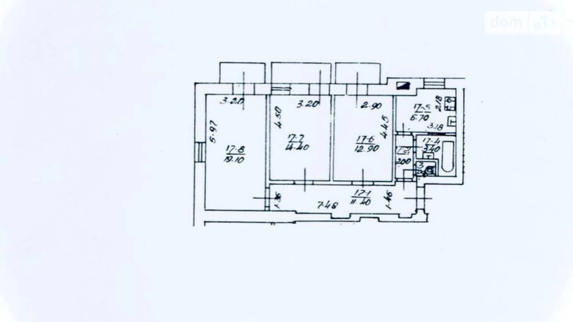 Продается 3-комнатная квартира 79 кв. м в Киеве, ул. Кирилловская, 109А - фото 2