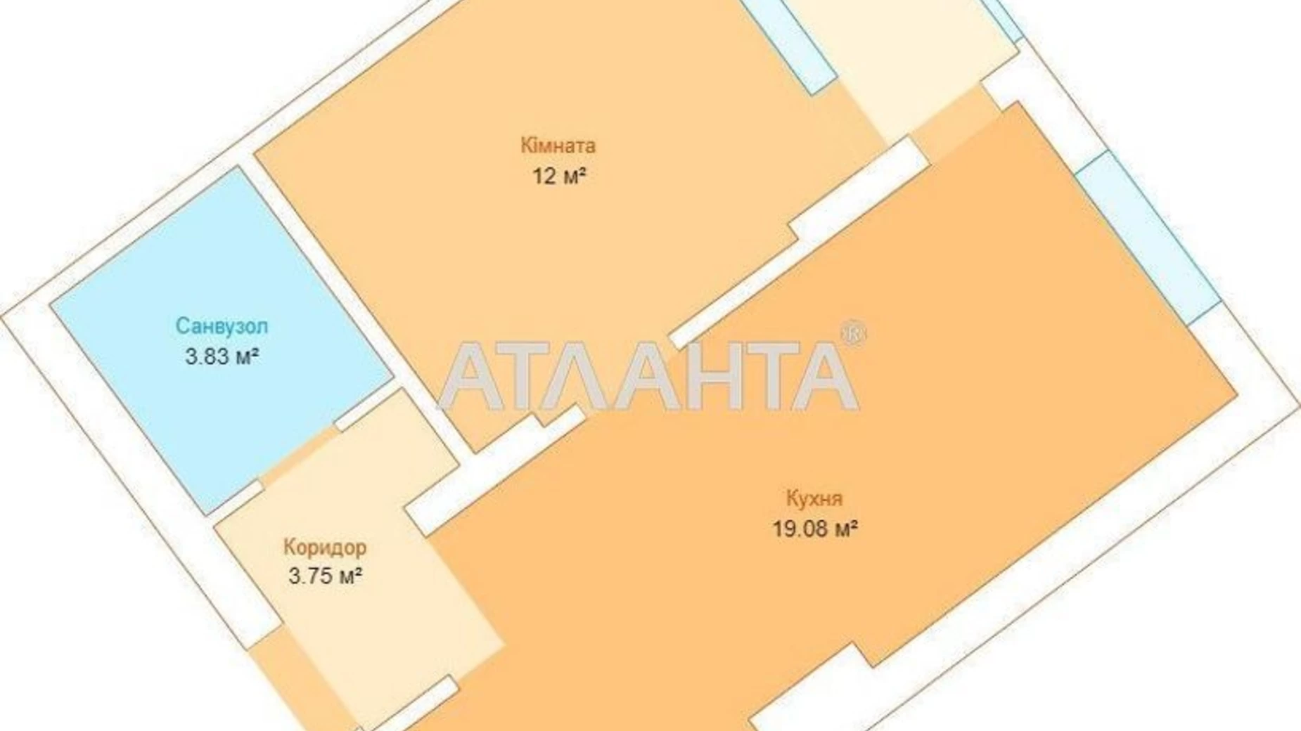 Продается 1-комнатная квартира 42.18 кв. м в Львове, ул. Городницкая - фото 5