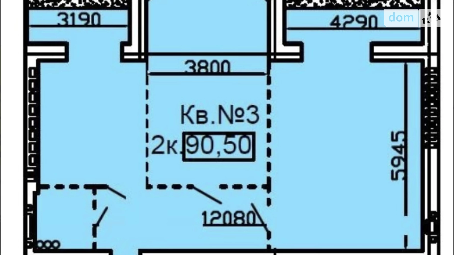 Продається 2-кімнатна квартира 91 кв. м у Одесі, вул. Старицького, 20/4