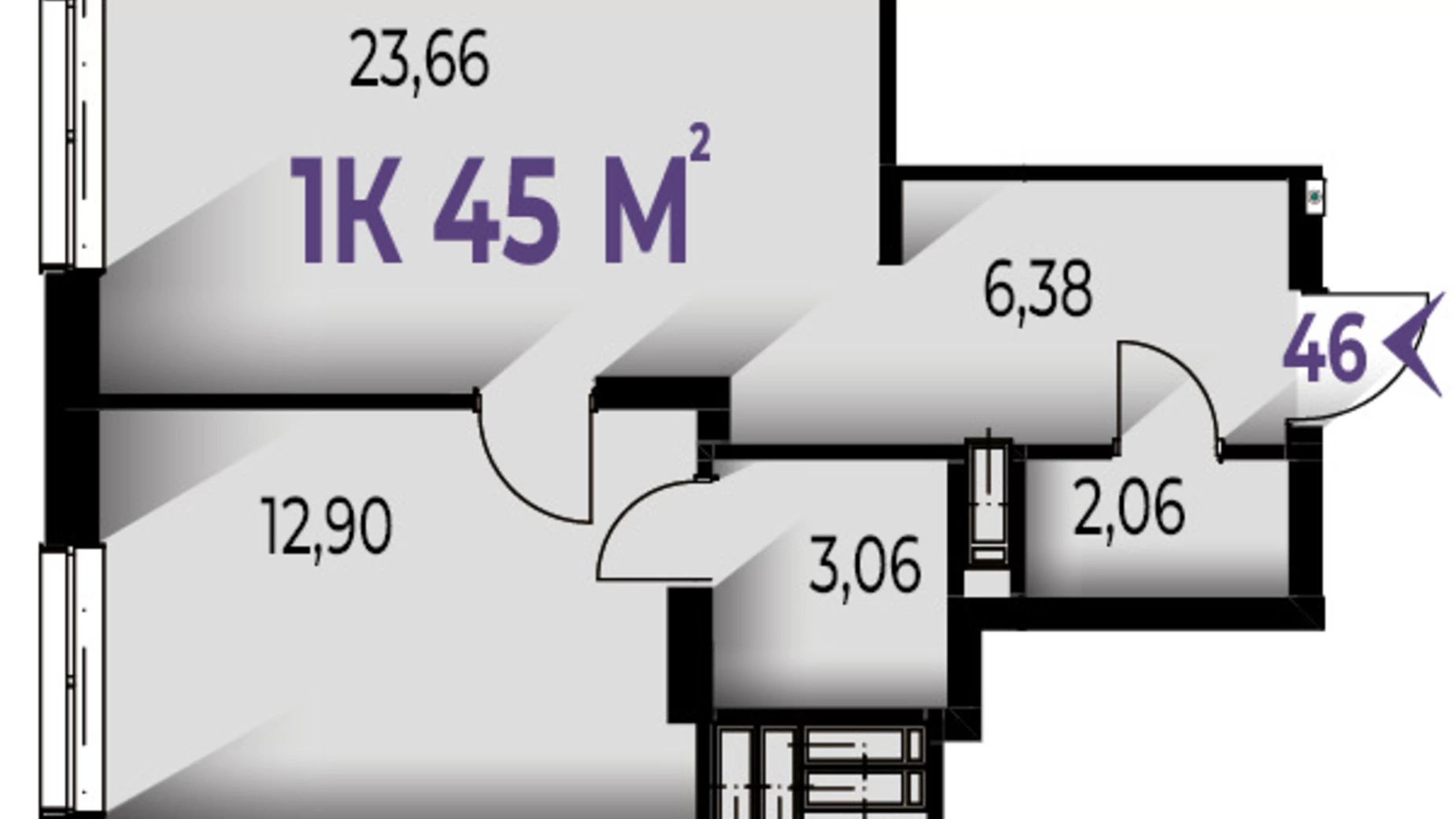 Продается 1-комнатная квартира 45 кв. м в Ивано-Франковске, ул. Гетьмана Ивана Мазепы, 142