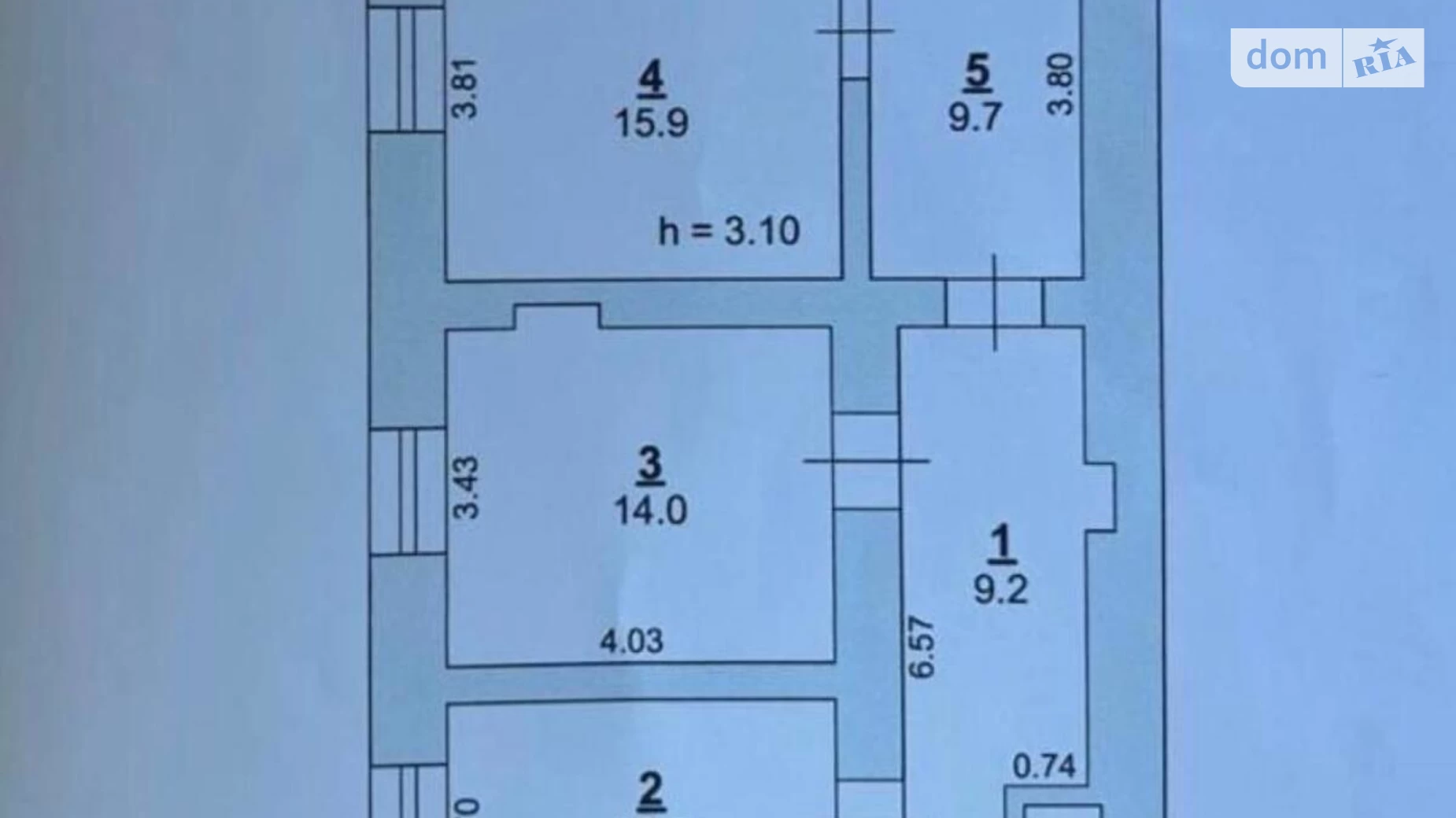 Продається 2-кімнатна квартира 62 кв. м у Одесі, вул. Новосельського, 54