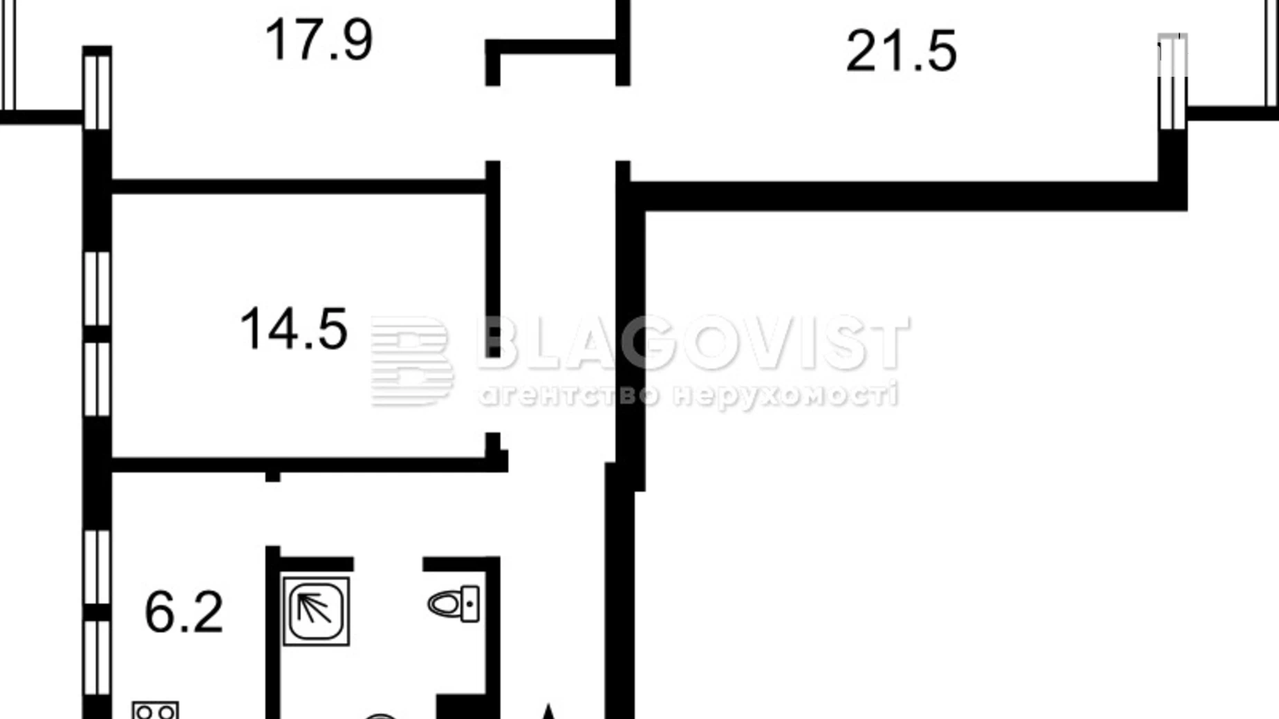 Продается 3-комнатная квартира 84 кв. м в Киеве, ул. Большая Васильковская, 16