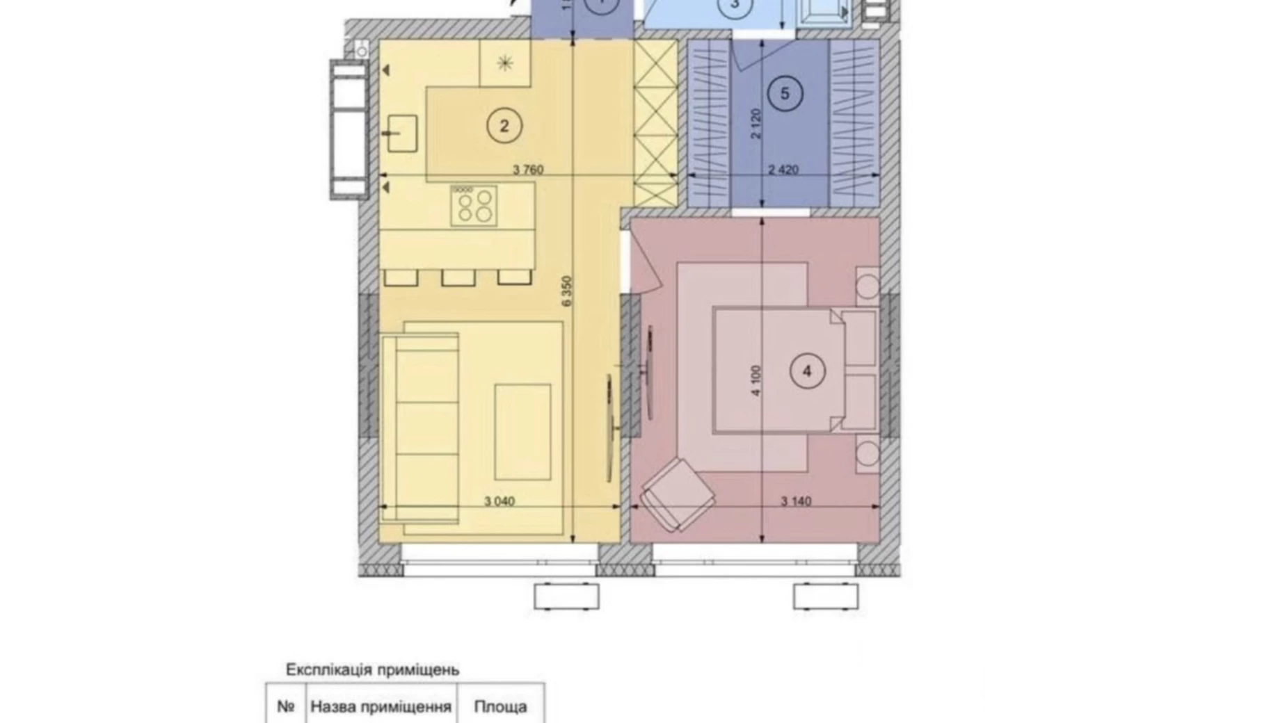 Продается 1-комнатная квартира 46 кв. м в Киеве, ул. Васильковская, 1