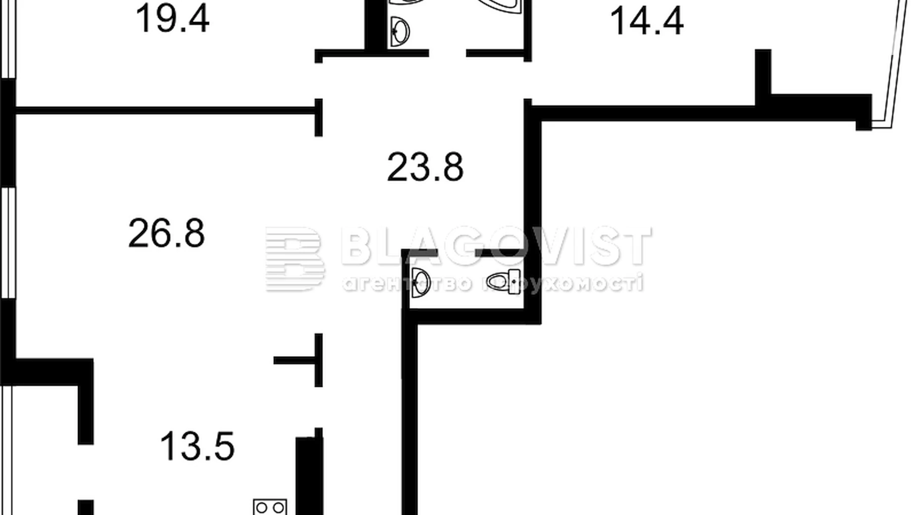 Продается 3-комнатная квартира 111.7 кв. м в Киеве, ул. Ковпака, 17