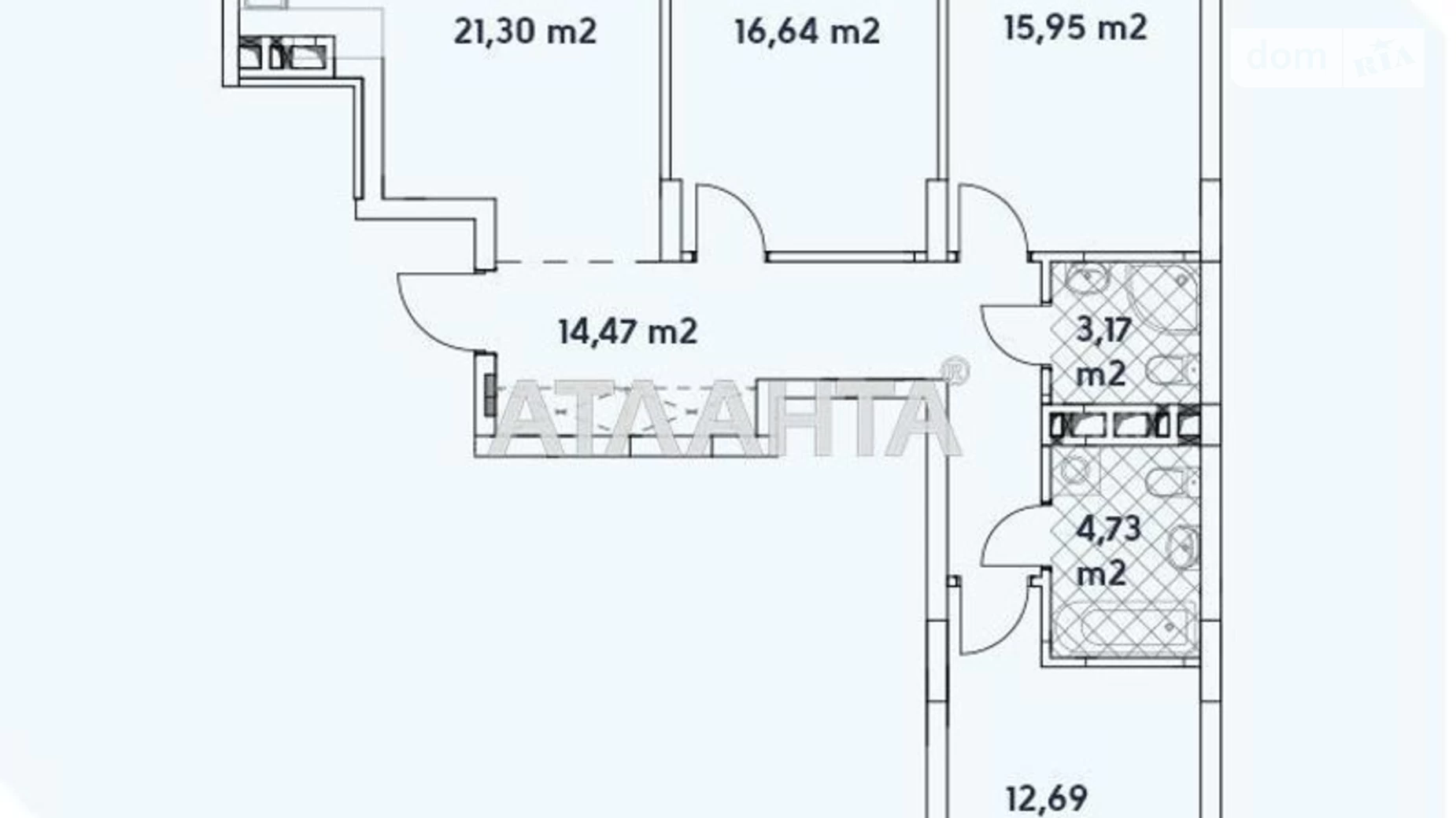 Продается 3-комнатная квартира 95.06 кв. м в Киеве, ул. Александра Олеся, 3