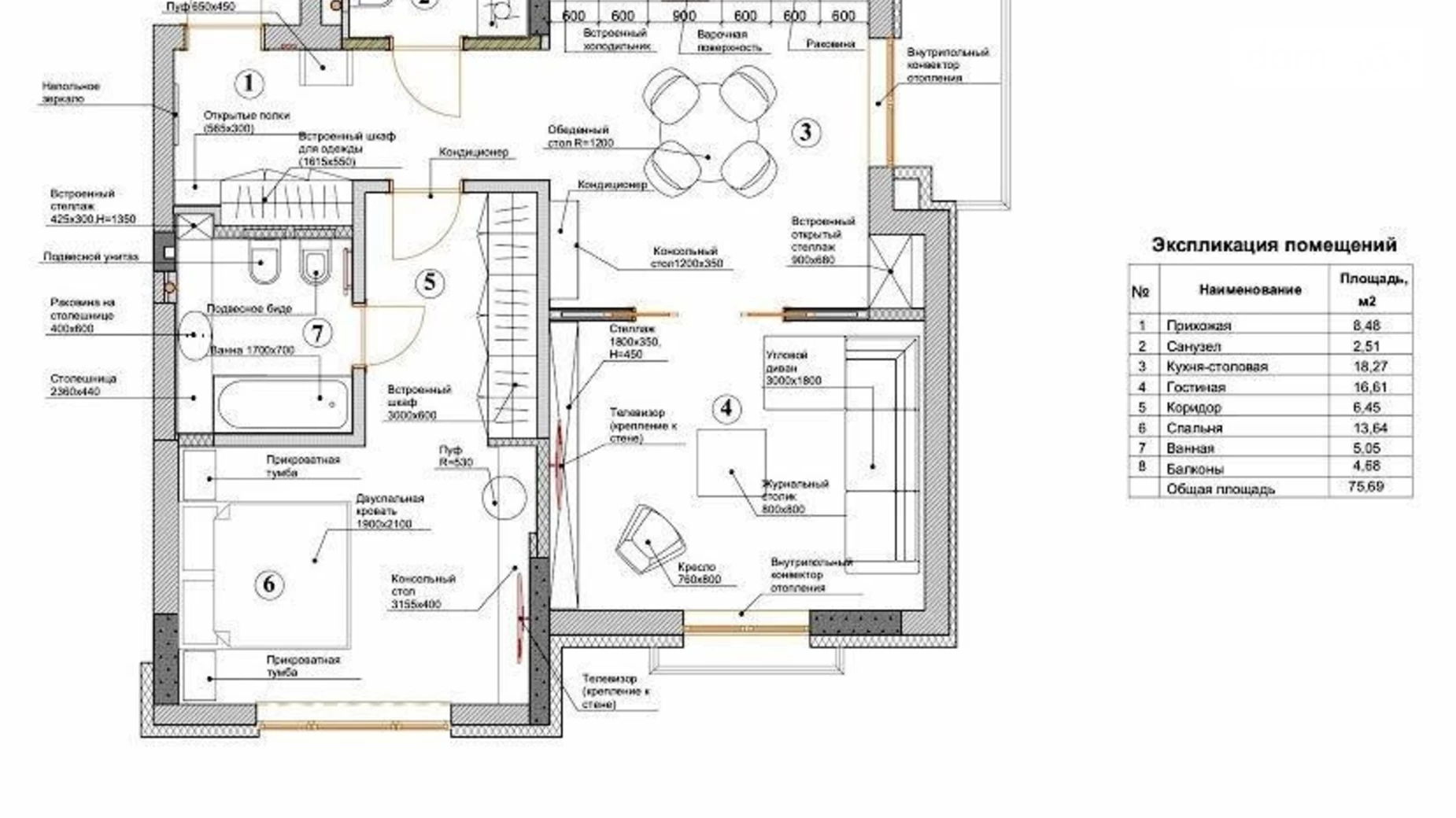 Продается 2-комнатная квартира 76 кв. м в Киеве, ул. Златоустовская, 30А