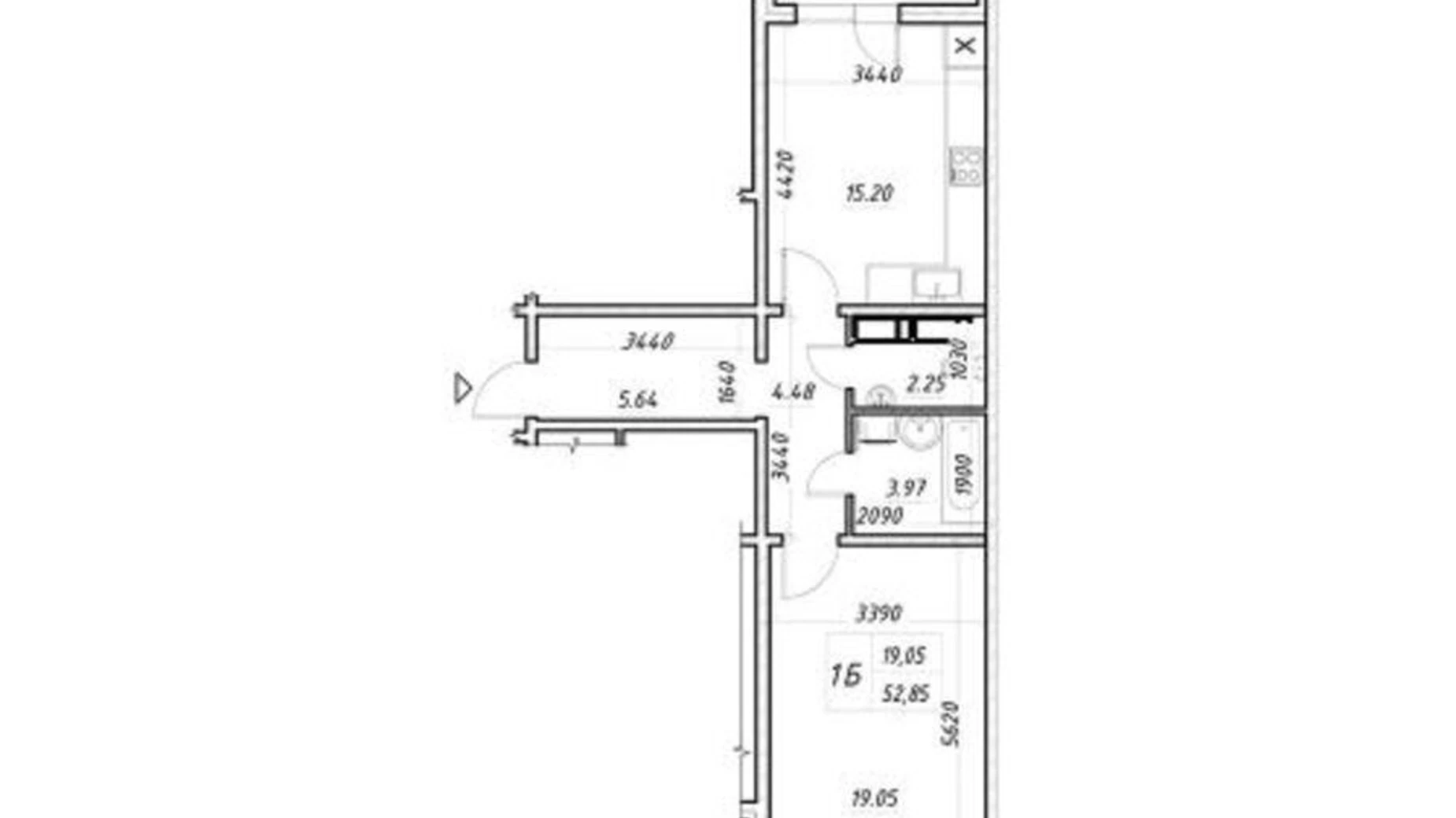 Продается 1-комнатная квартира 51 кв. м в Киеве, ул. Коноплянская