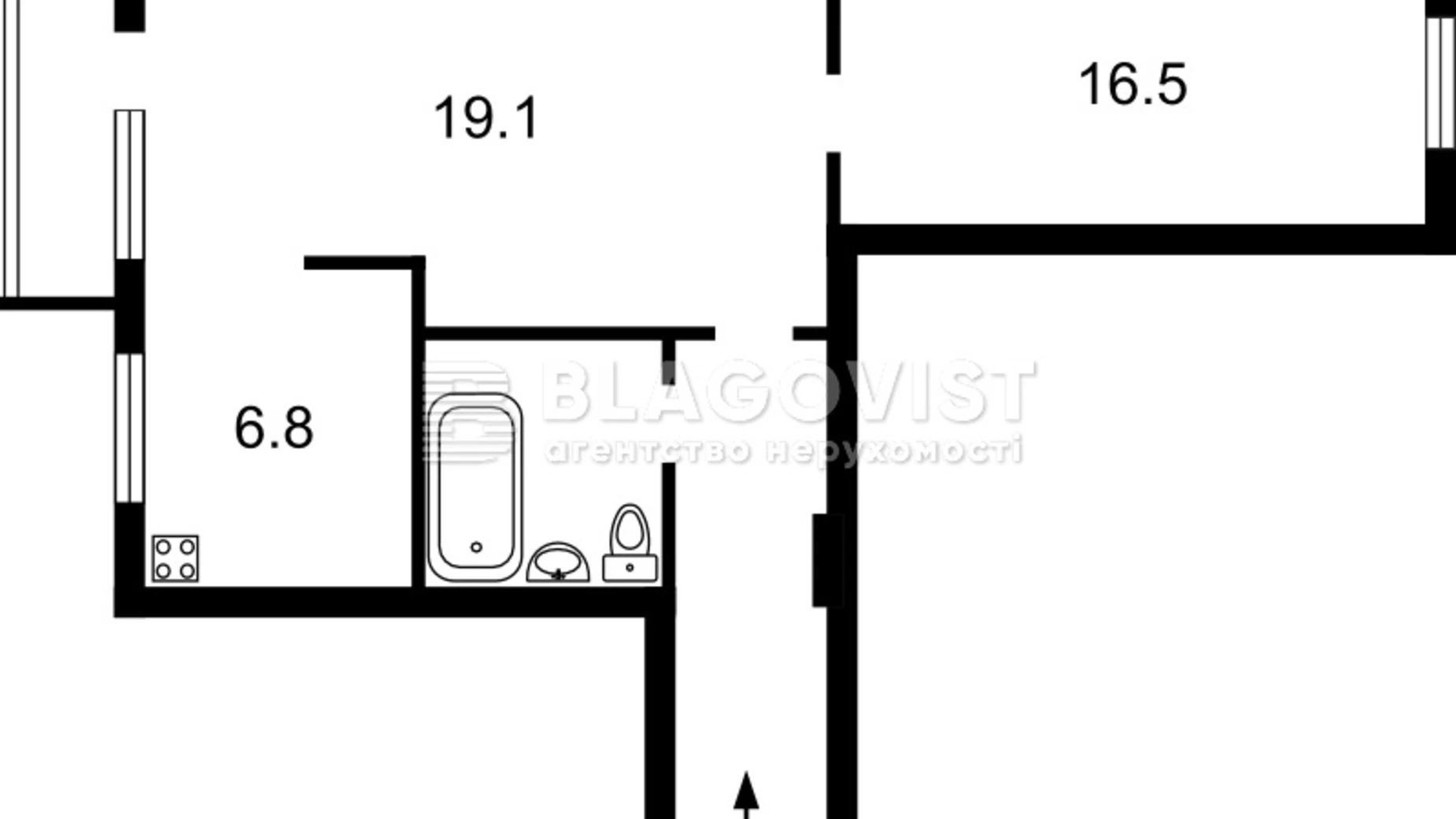 Продается 2-комнатная квартира 45 кв. м в Киеве, ул. Терещенковская, 7/13 - фото 4