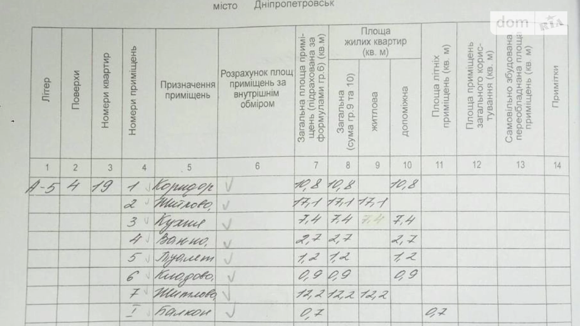 Продается 2-комнатная квартира 52 кв. м в Днепре, ул. Пастера, 12