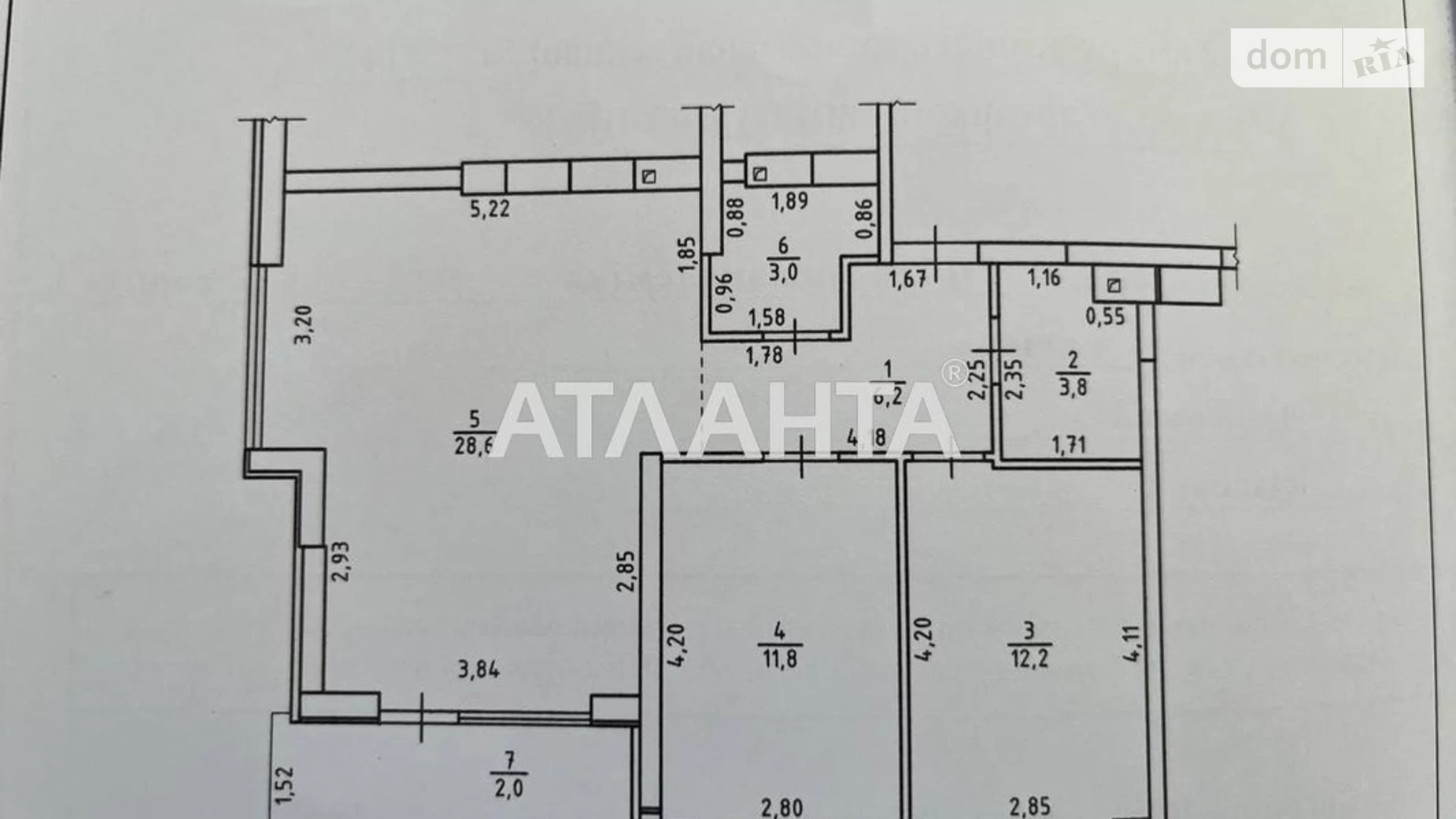 Продается 2-комнатная квартира 67.6 кв. м в Одессе, ул. Академика Филатова, 21