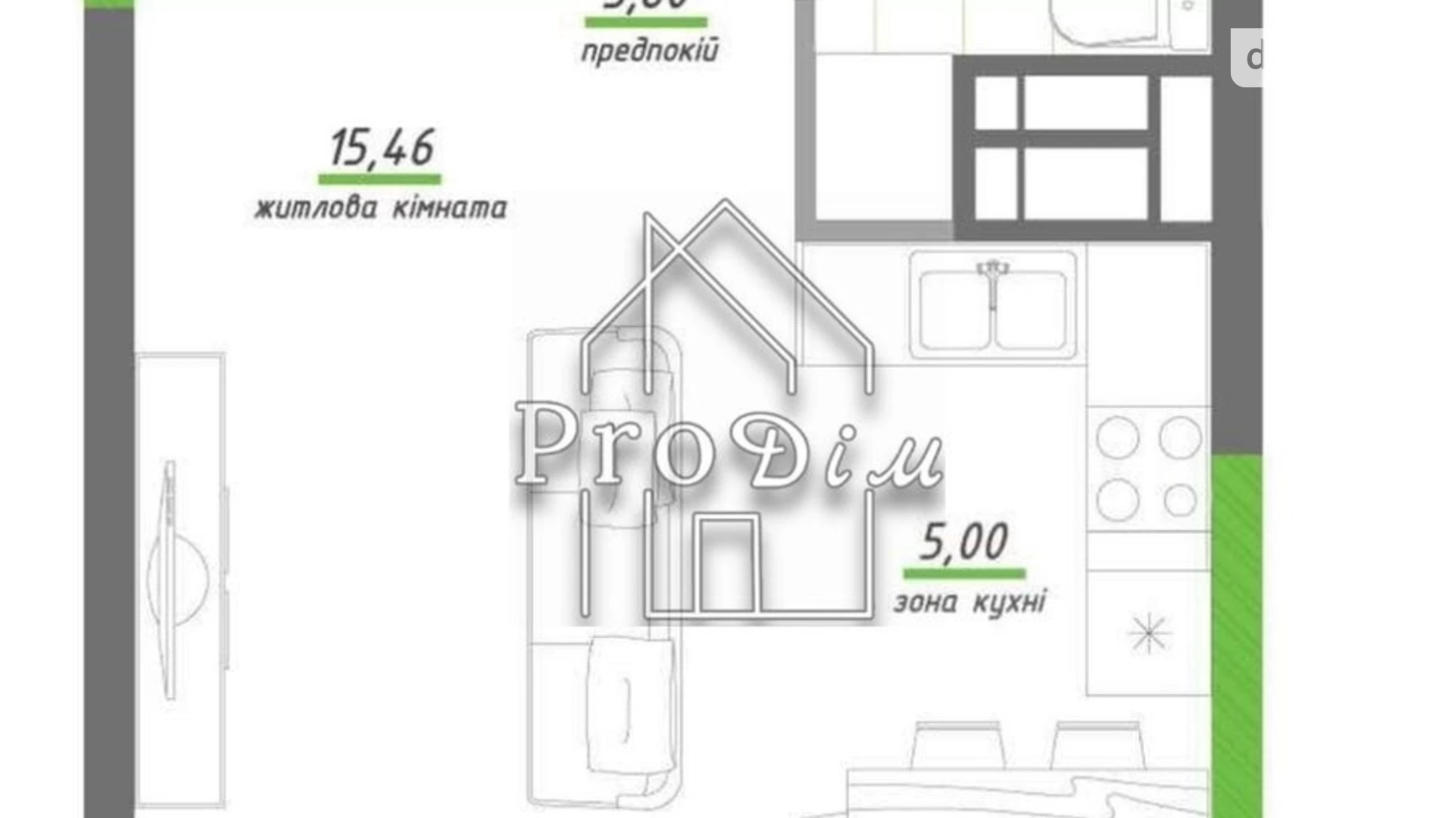 Продается 1-комнатная квартира 34.8 кв. м в Киеве, просп. Берестейский(Победы), 67