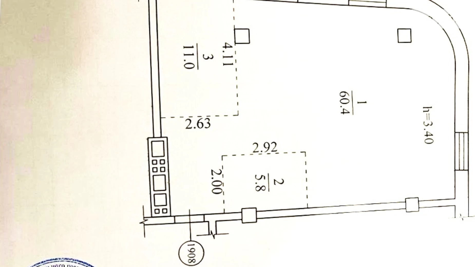 Продается 3-комнатная квартира 77.2 кв. м в Днепре, ул. Ломаная, 18