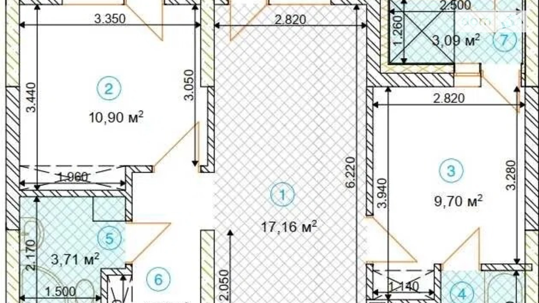 Продається 2-кімнатна квартира 53 кв. м у Києві, вул. Святослава Хороброго, 3