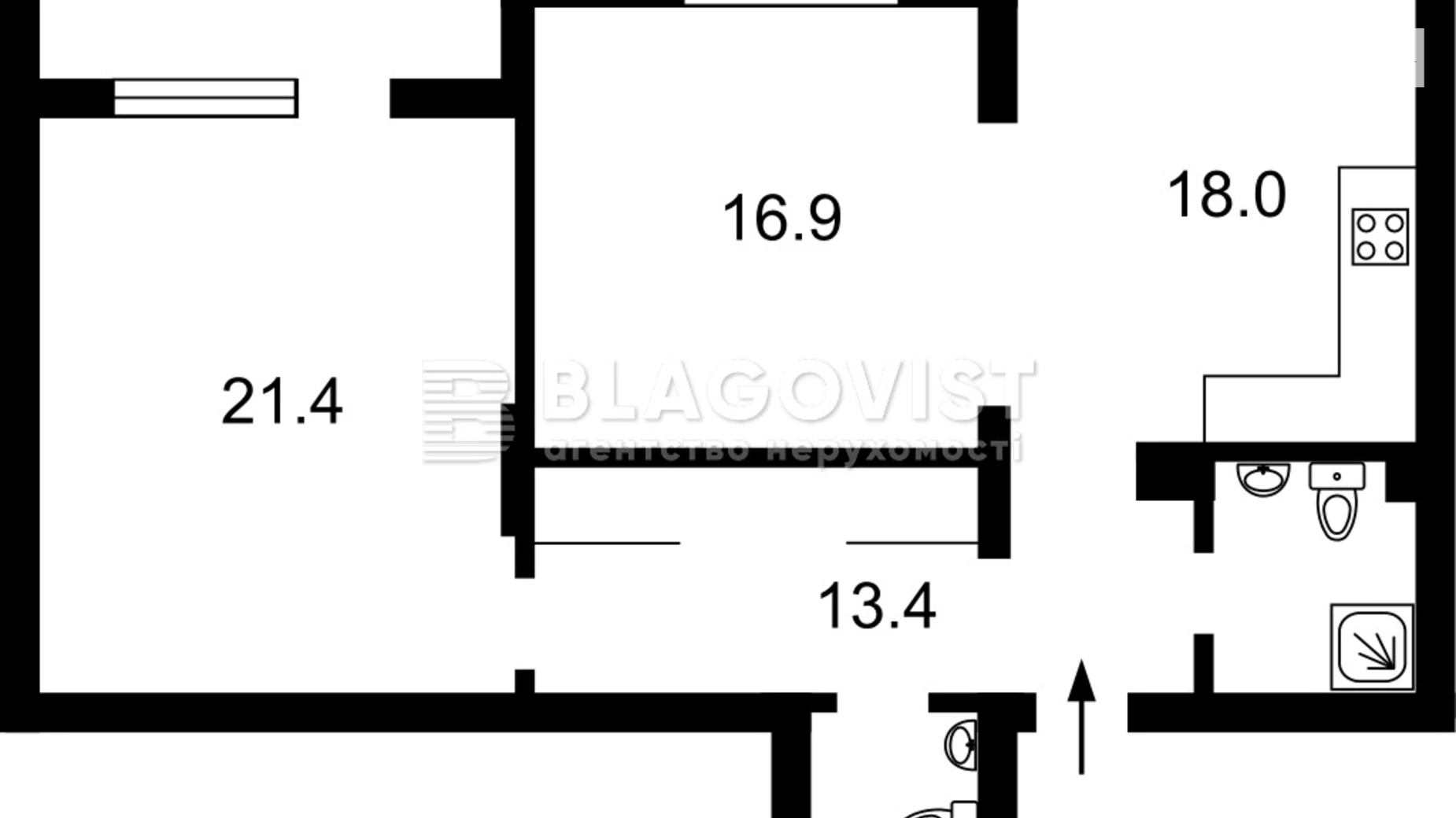 Продается 2-комнатная квартира 78 кв. м в Киеве, ул. Златоустовская, 25 - фото 2