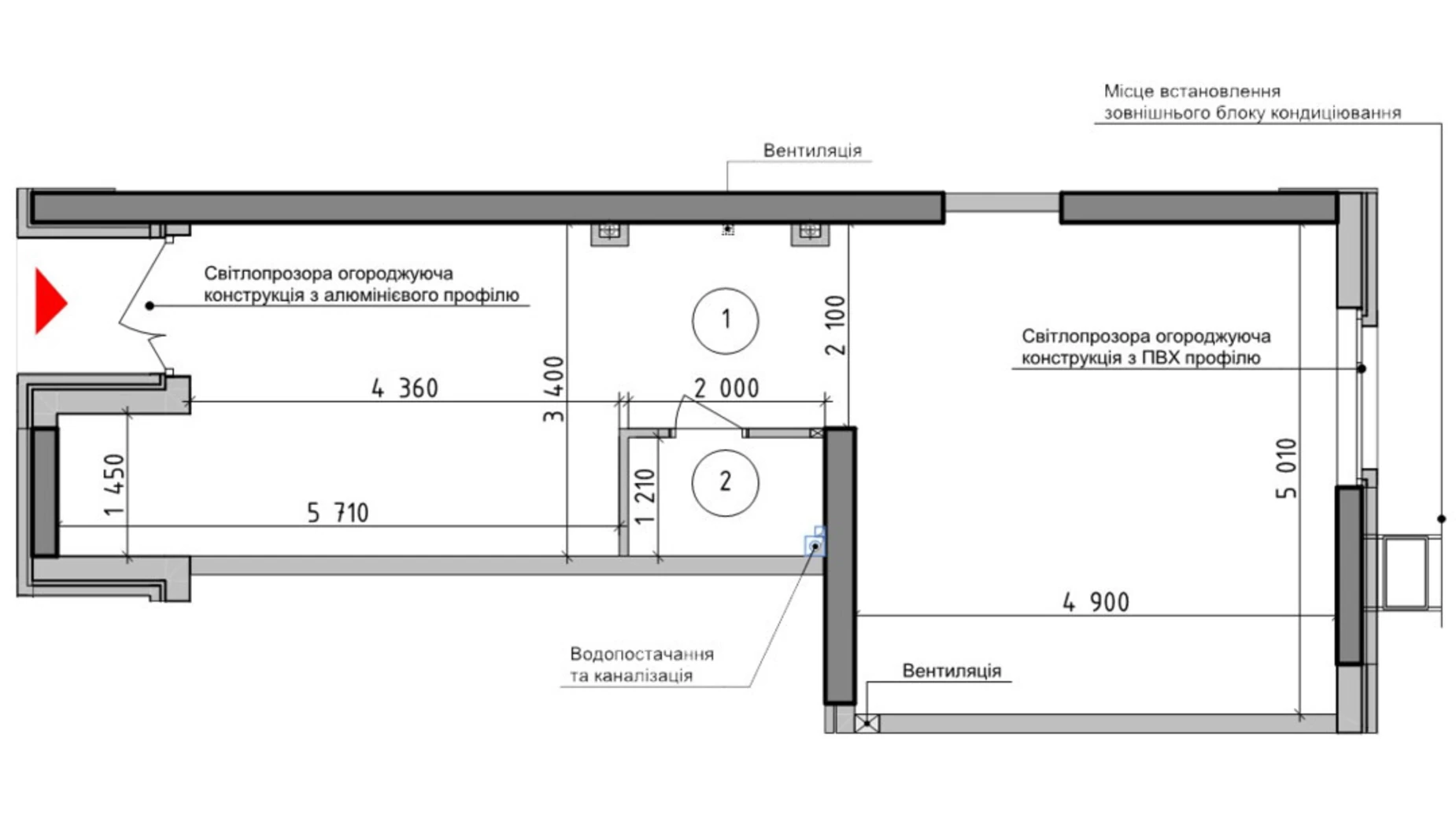 Продается офис 44.77 кв. м в бизнес-центре, цена: 85582 $ - фото 3