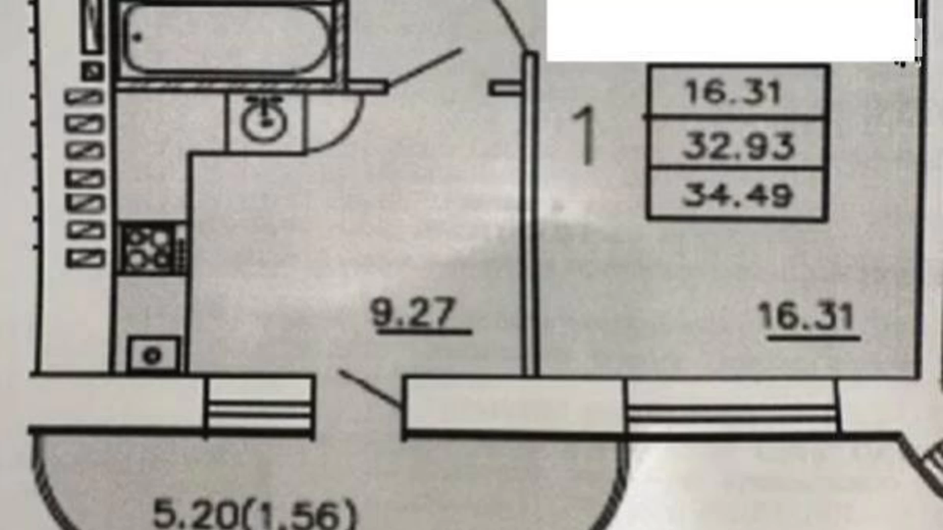 Продається 1-кімнатна квартира 34 кв. м у Одесі, вул. Палія Семена