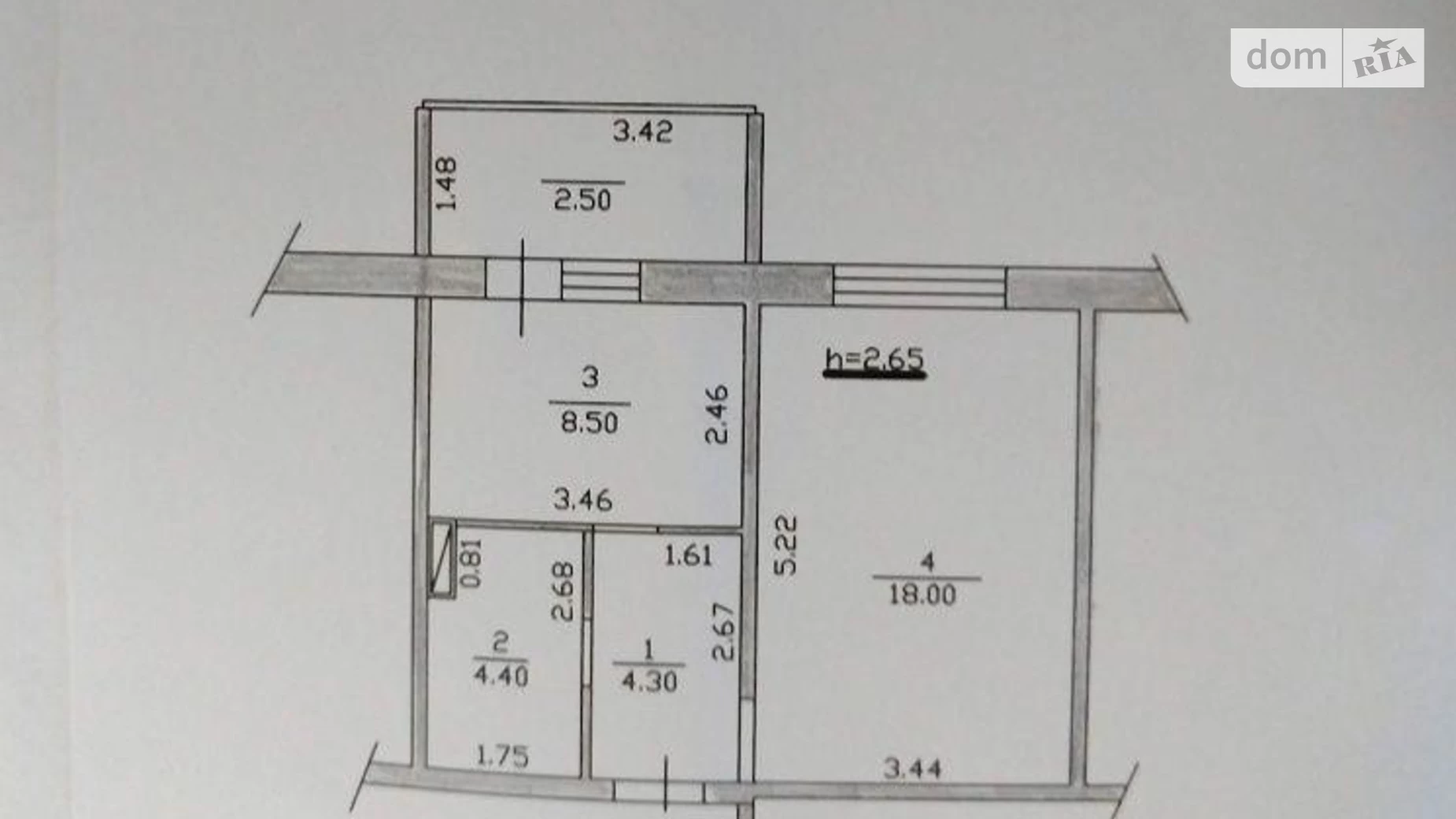 Продается 1-комнатная квартира 38 кв. м в Харькове, ул. Лопанская, 35