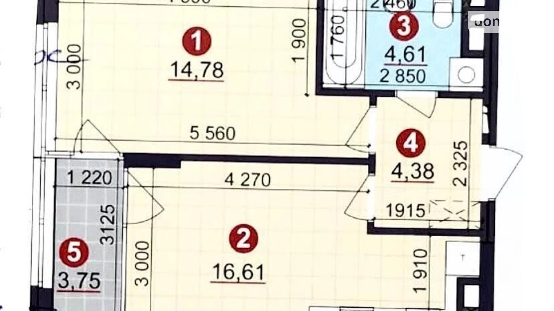 Продается 1-комнатная квартира 44 кв. м в Киеве, просп. Правды, 45А