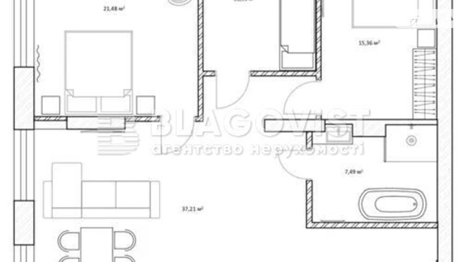 Продается 4-комнатная квартира 119 кв. м в Киеве, ул. Антоновича(Горького), 109