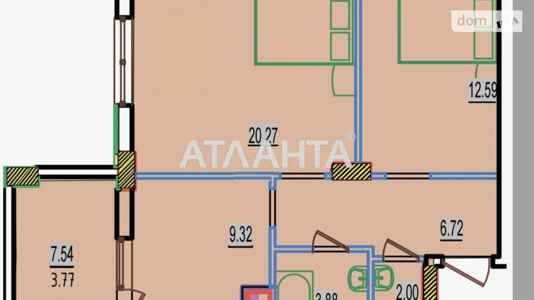 Продается 2-комнатная квартира 63 кв. м в Лиманке, ул. Строительная - фото 5