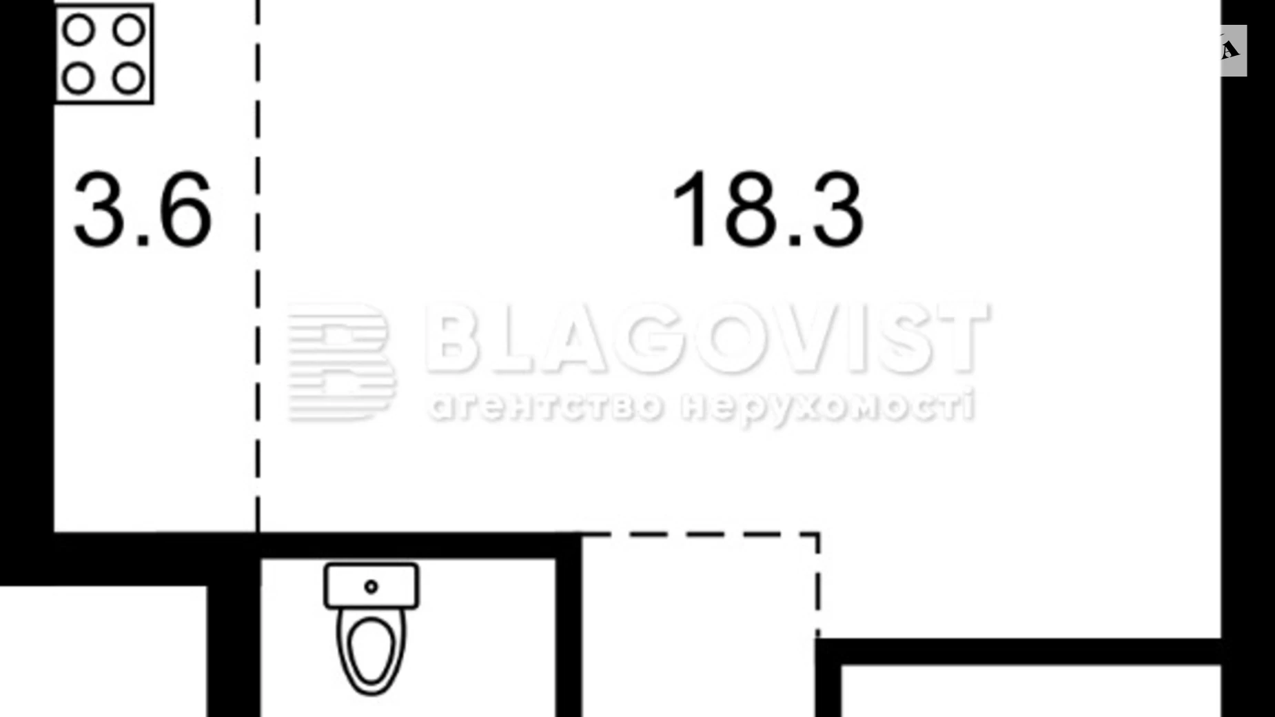 Продається 1-кімнатна квартира 36.6 кв. м у Києві, просп. Берестейський(Перемоги), 65Б