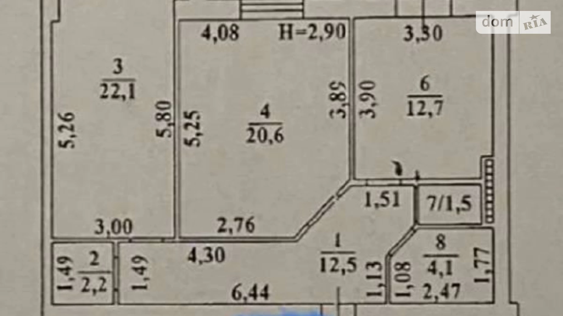 Продается 2-комнатная квартира 81.3 кв. м в Одессе, ул. Маршала Говорова, 10Д