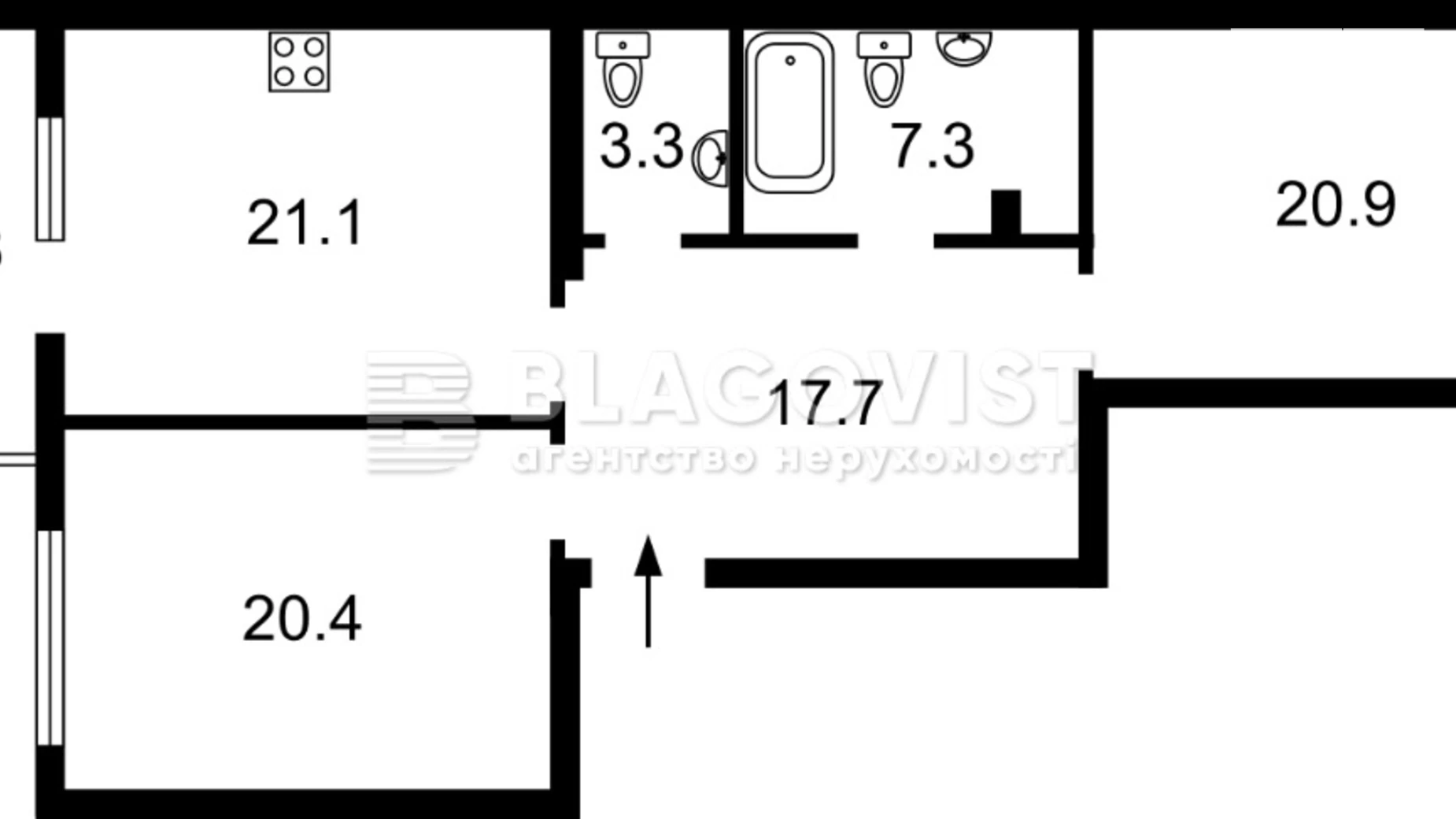 Продается 2-комнатная квартира 89.5 кв. м в Киеве, ул. Михаила Бойчука, 19А