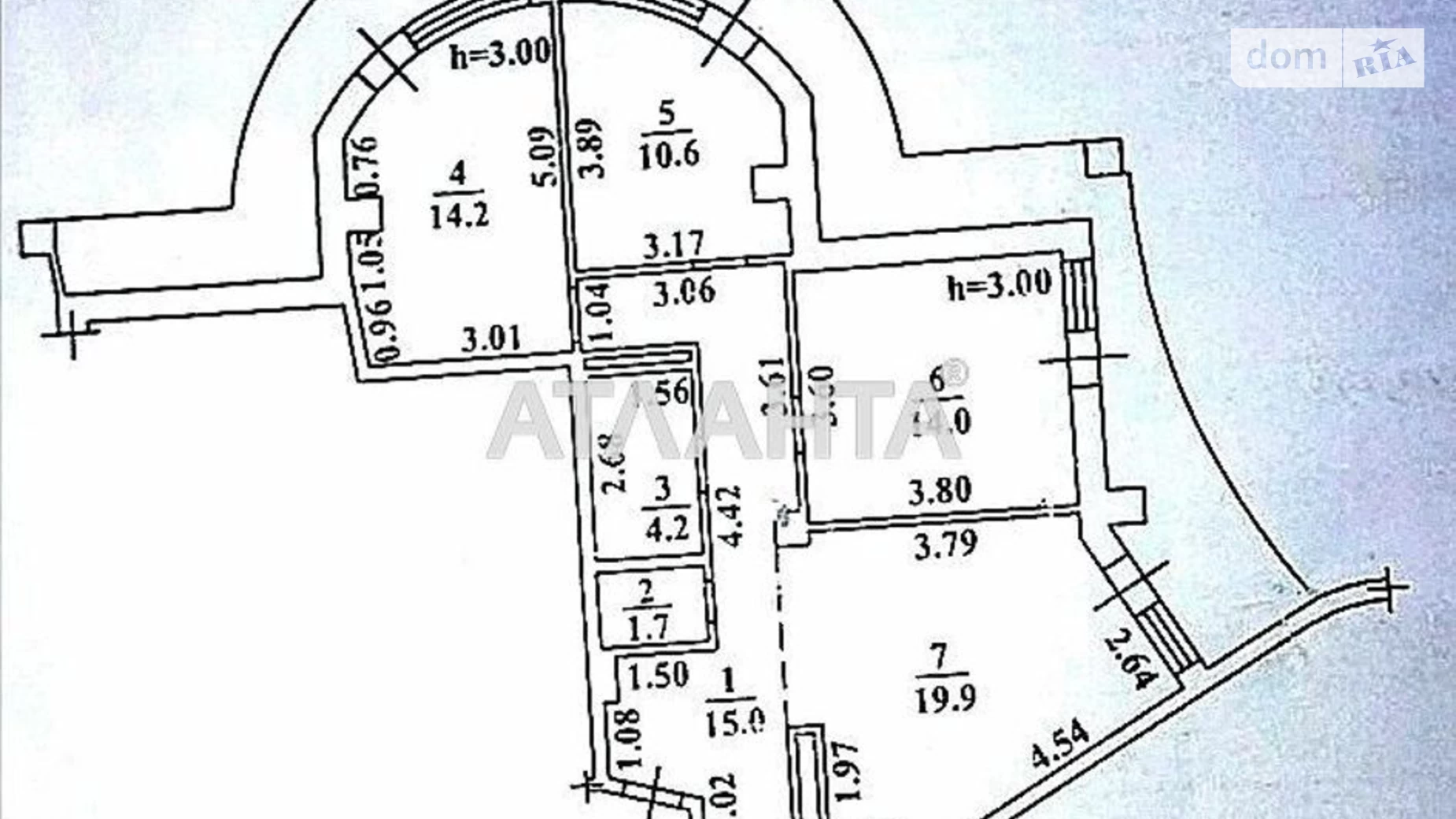 Продается 3-комнатная квартира 92 кв. м в Одессе, ул. Инглези