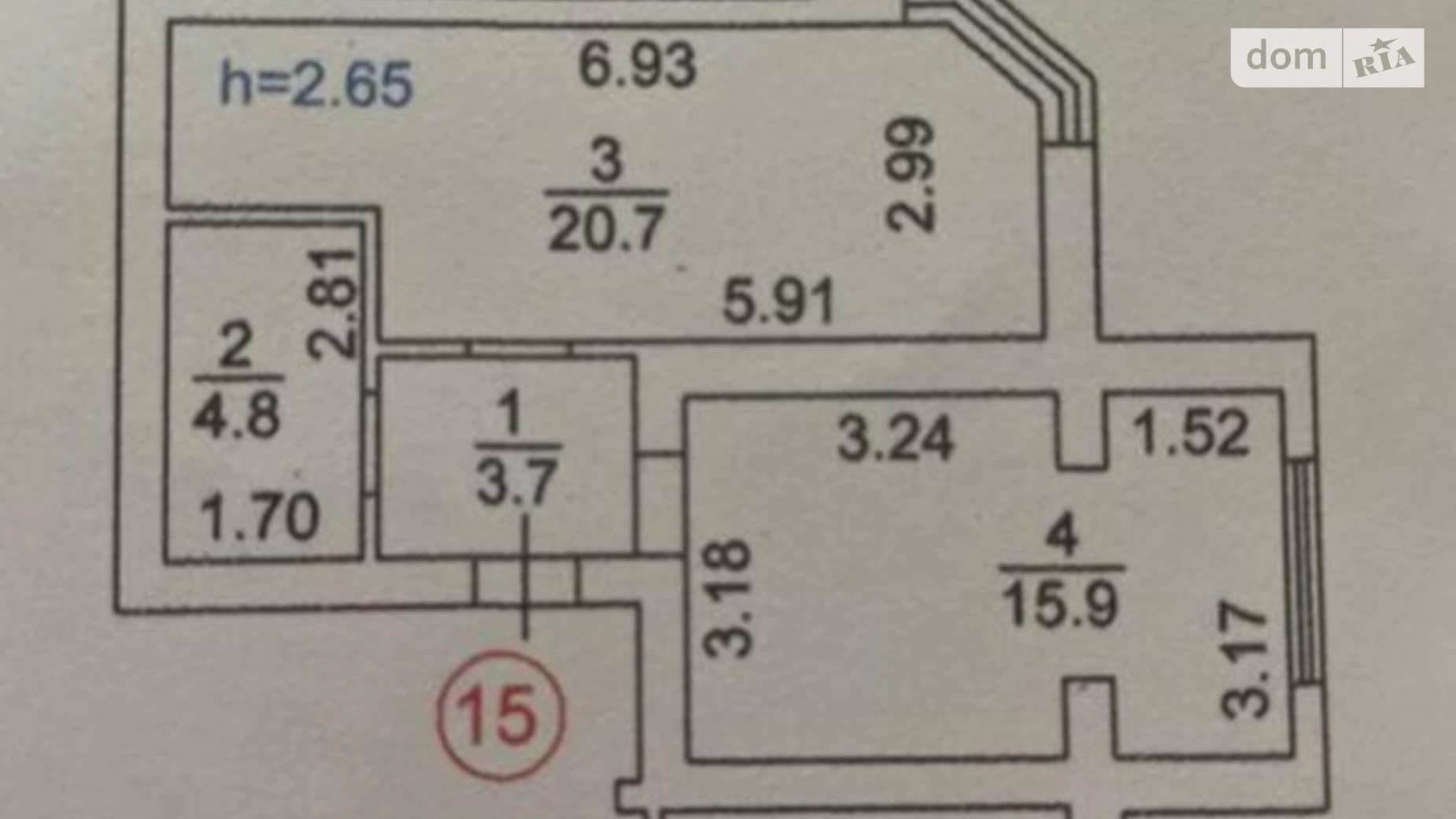 Продается 1-комнатная квартира 45.1 кв. м в Софиевской Борщаговке, , 36/1