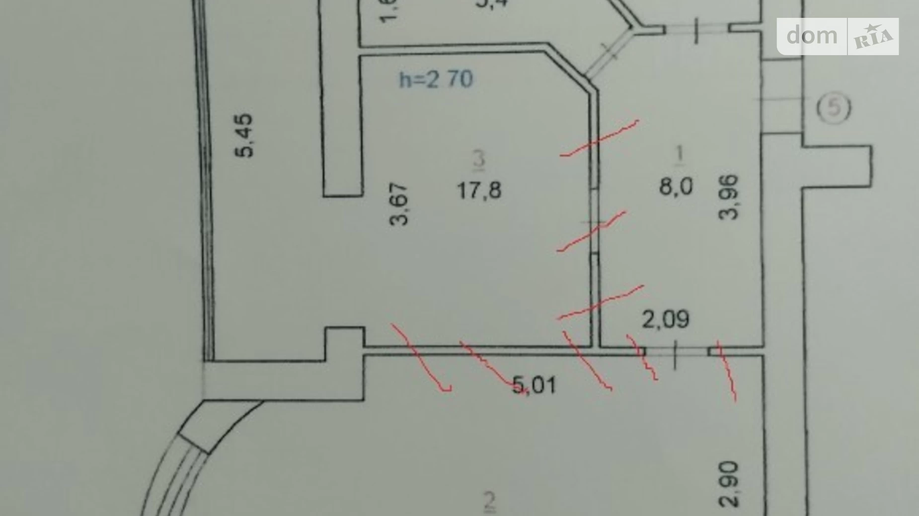 Продается 1-комнатная квартира 60 кв. м в Хмельницком