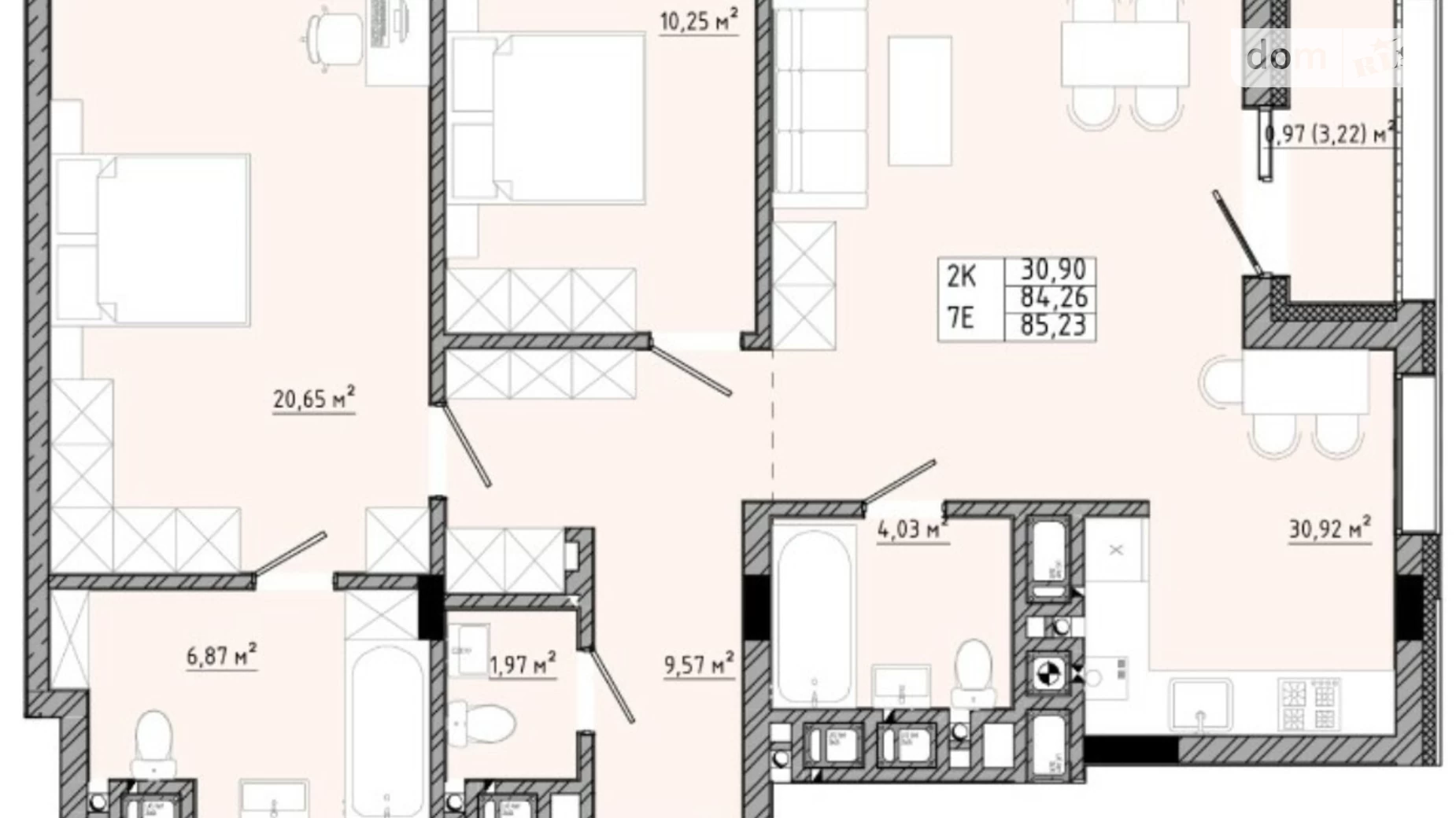 Продается 2-комнатная квартира 85.23 кв. м в Сокольниках, ул. Спортивная - фото 5