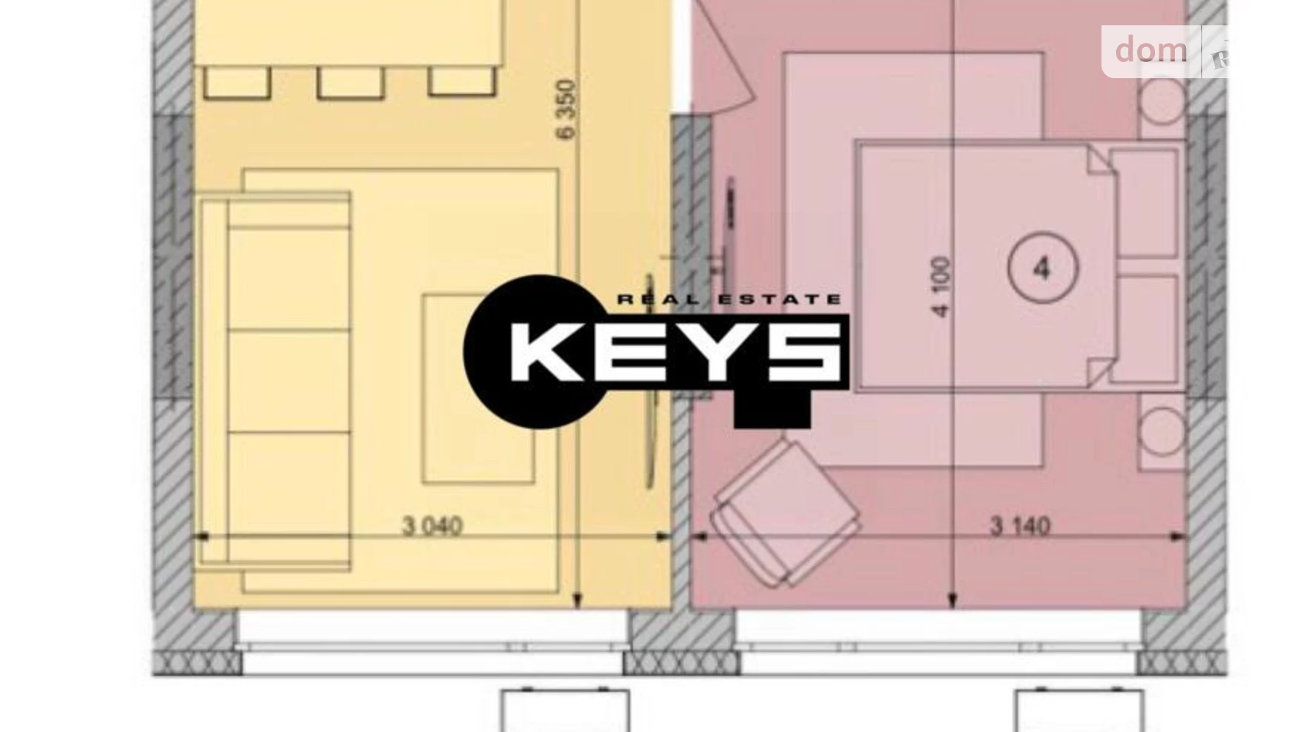 Продается 1-комнатная квартира 46 кв. м в Киеве, ул. Васильковская, 1