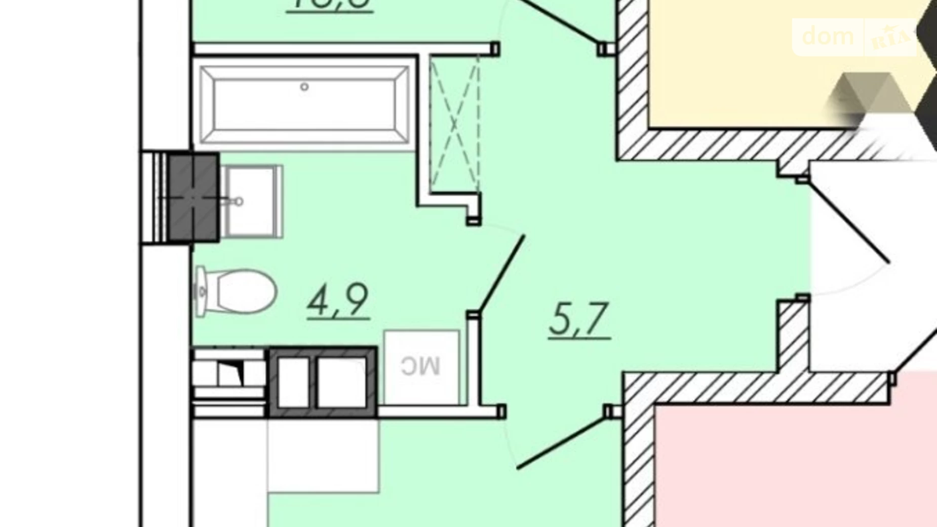 Продается 1-комнатная квартира 44 кв. м в Одессе, Овидиопольская дор., 3/1 - фото 4