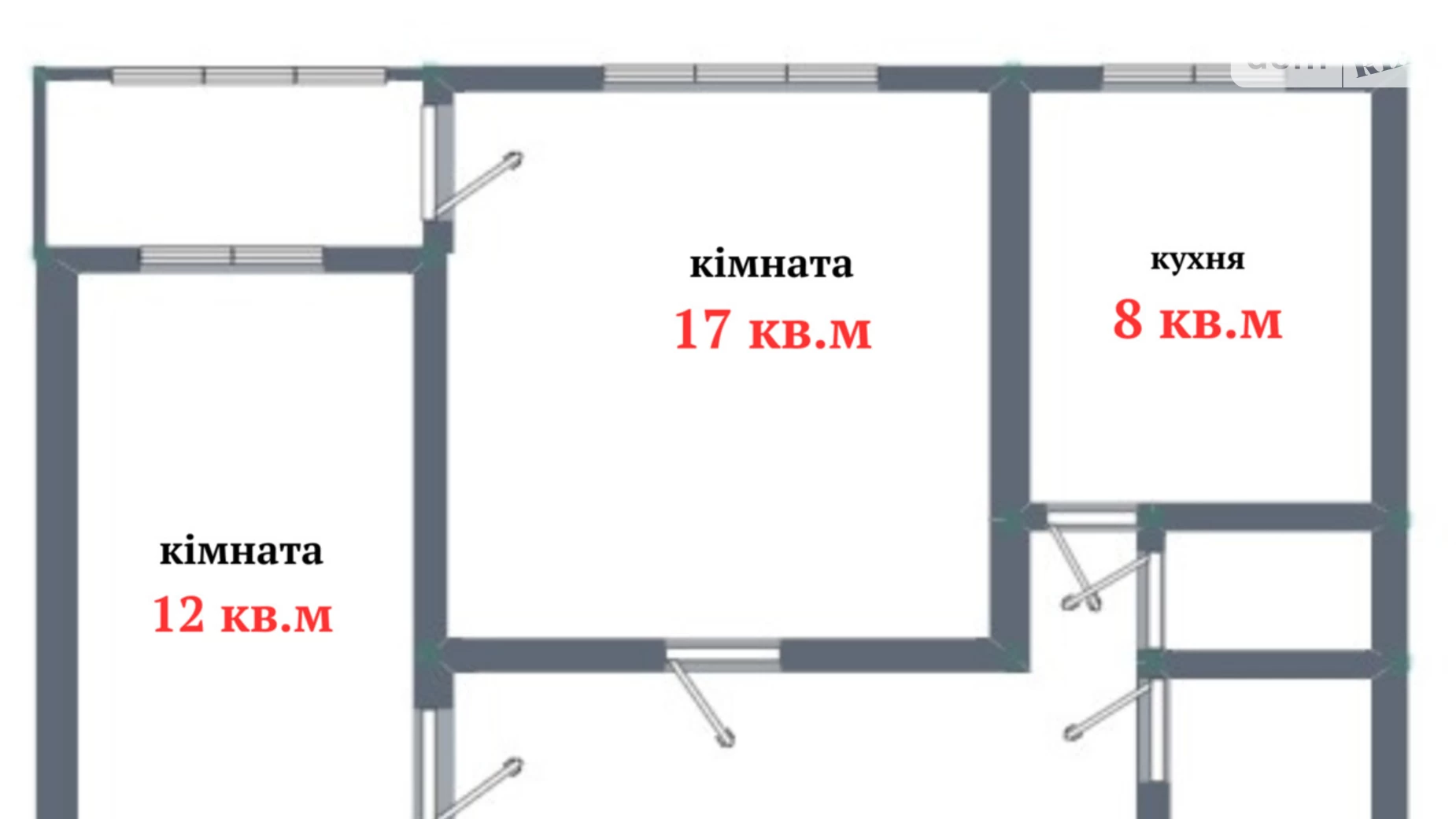 Продается 2-комнатная квартира 52 кв. м в Одессе, ул. Махачкалинская, 1А