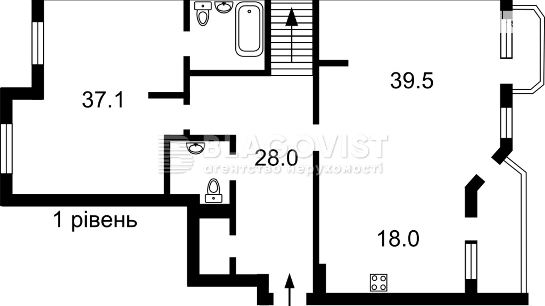 Продається 4-кімнатна квартира 277 кв. м у Києві, вул. Мокра(Кудряшова), 16