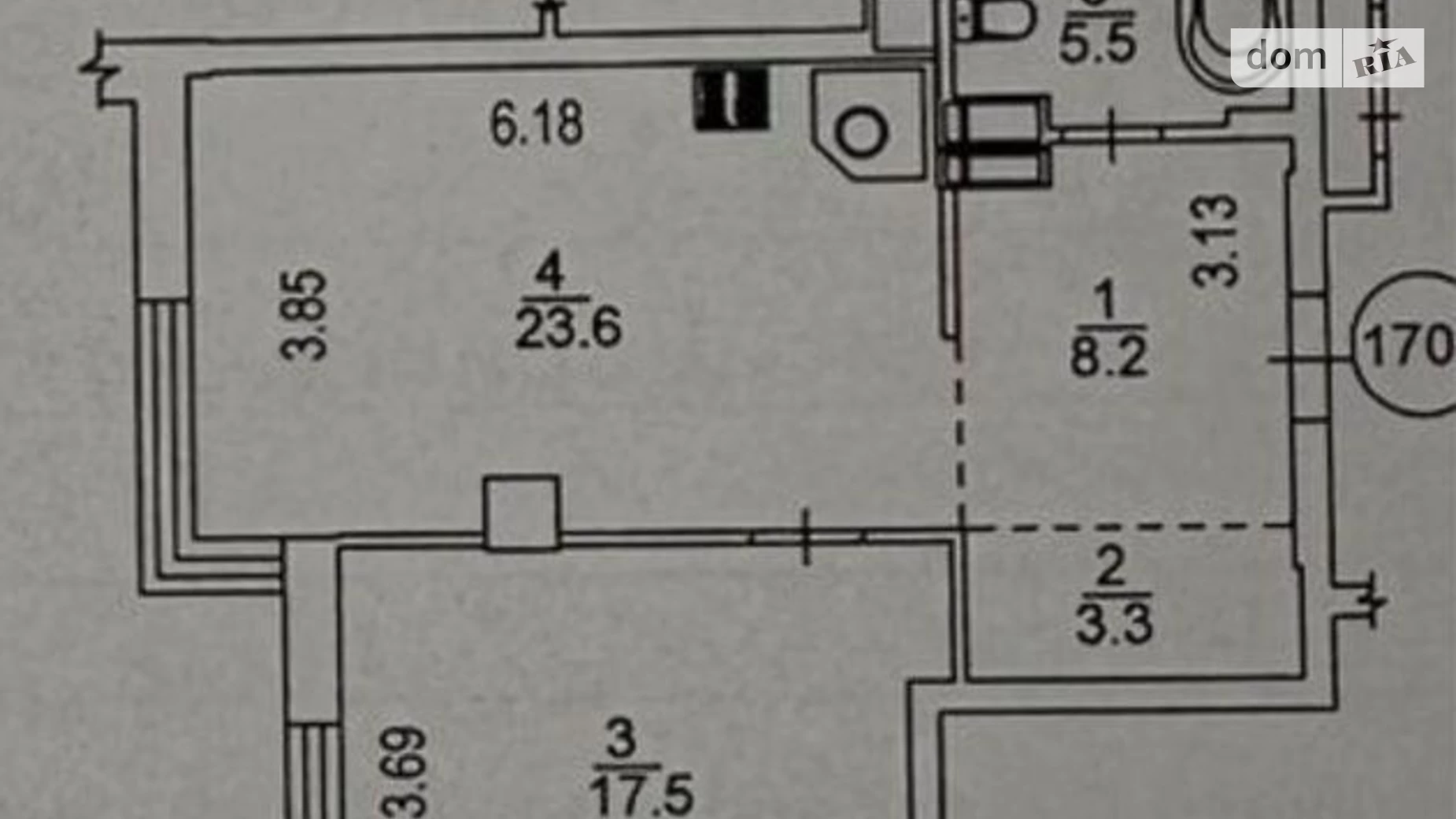 Продается 1-комнатная квартира 58.1 кв. м в Киеве, ул. Трускавецкая, 10Г