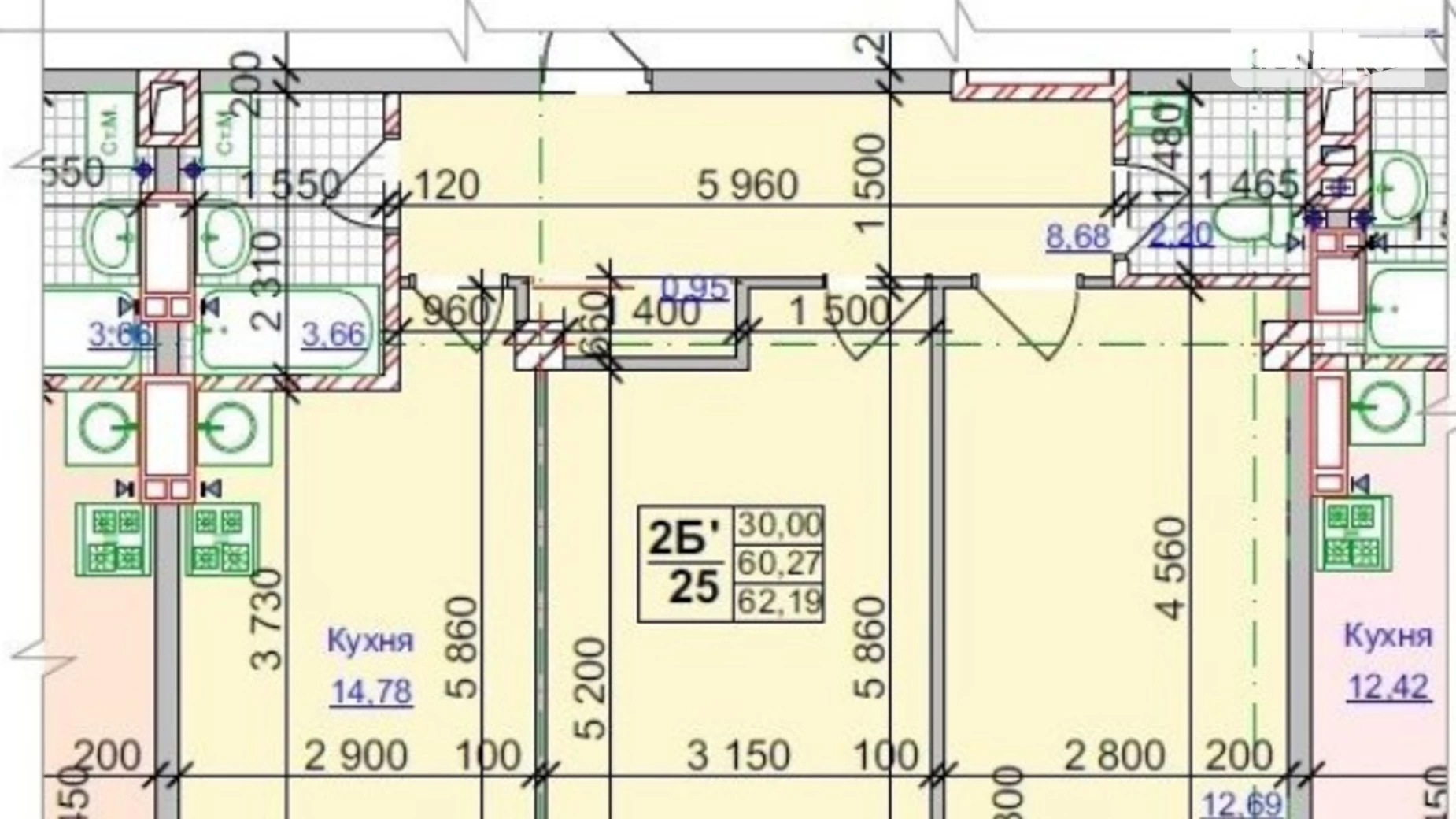 Продается 2-комнатная квартира 62 кв. м в Харькове, ул. Оренбургская - фото 3