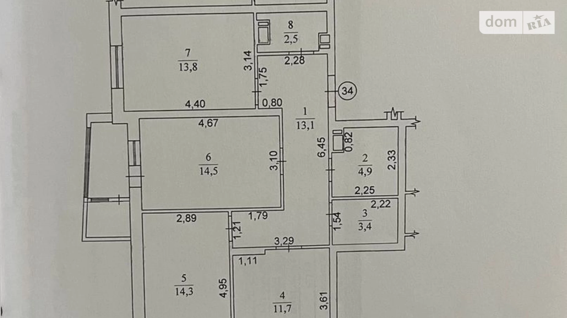 Продается 2-комнатная квартира 81.7 кв. м в Киеве, ул. Ивана Выговского(Маршала Гречко), 10Д - фото 2