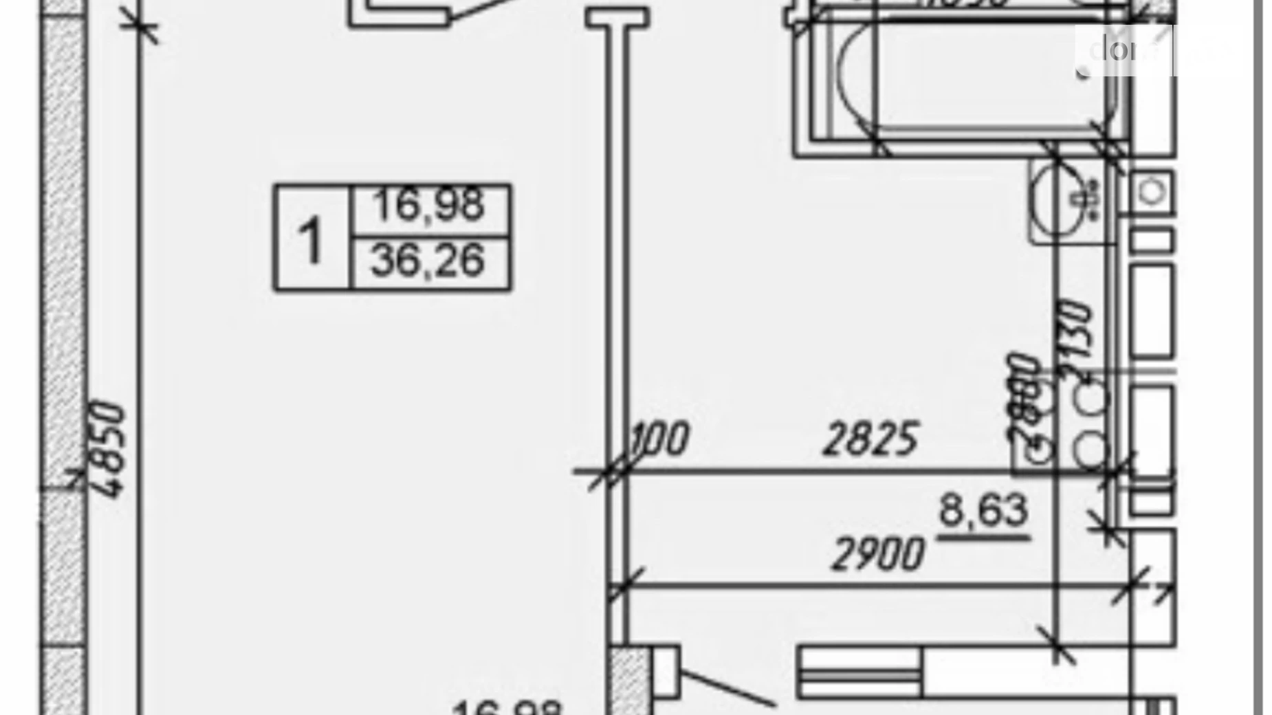 Продается 1-комнатная квартира 35 кв. м в Хмельницком, ул. Озерная, 6/1А