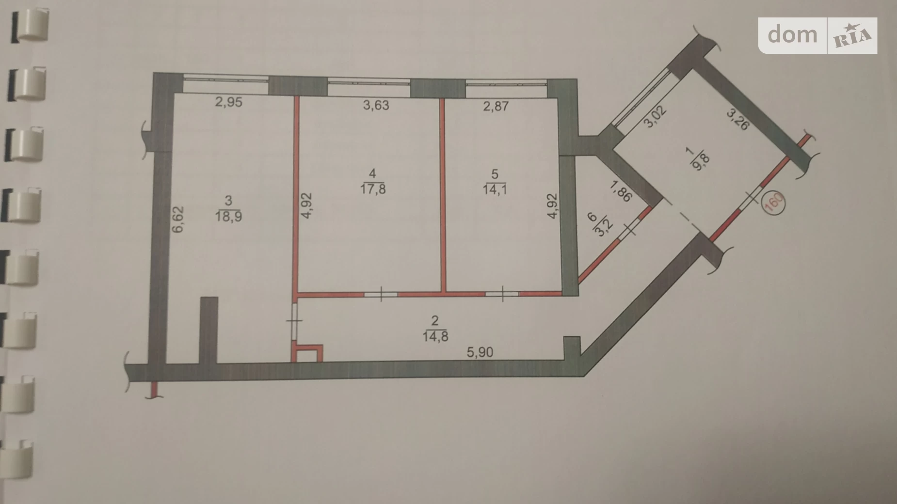Продається приміщення вільного призначення 78.6 кв. м в 9-поверховій будівлі, цена: 120000 $ - фото 3