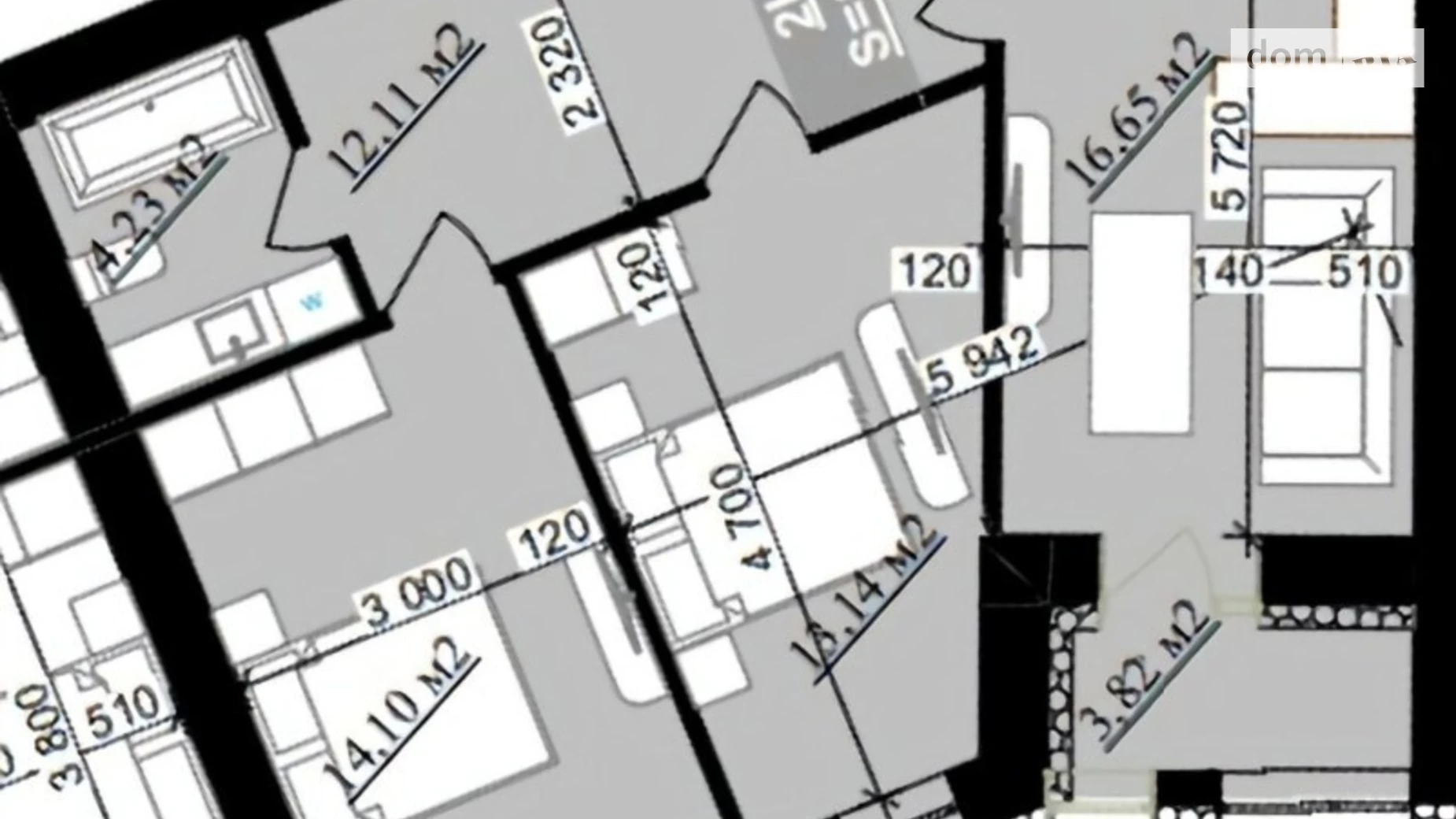 Продается 2-комнатная квартира 64.07 кв. м в Ивано-Франковске, ул. Приозерная, 30