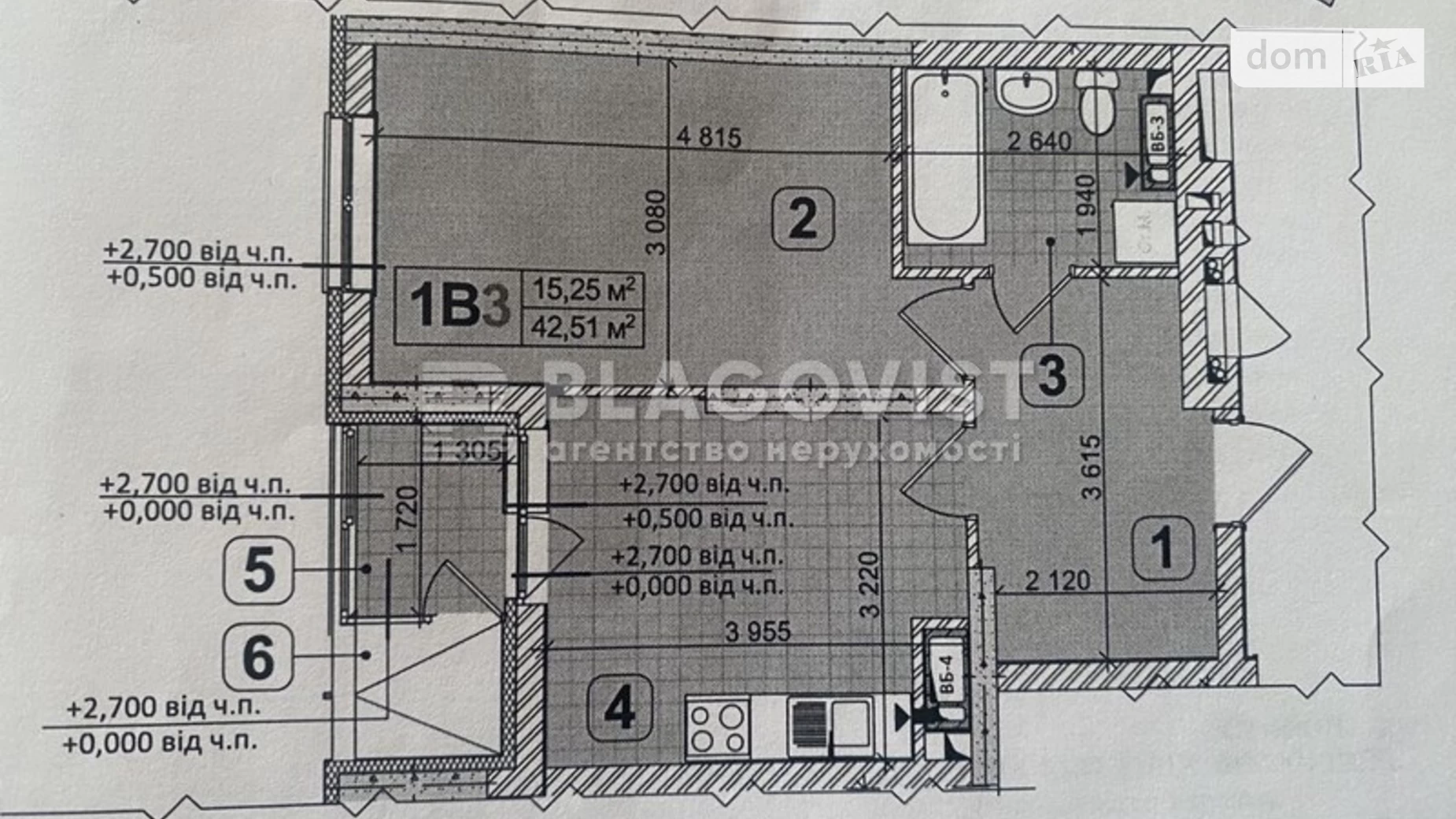 Продается 1-комнатная квартира 42.5 кв. м в Киеве, ул. Ивана Выговского(Маршала Гречко), 12К