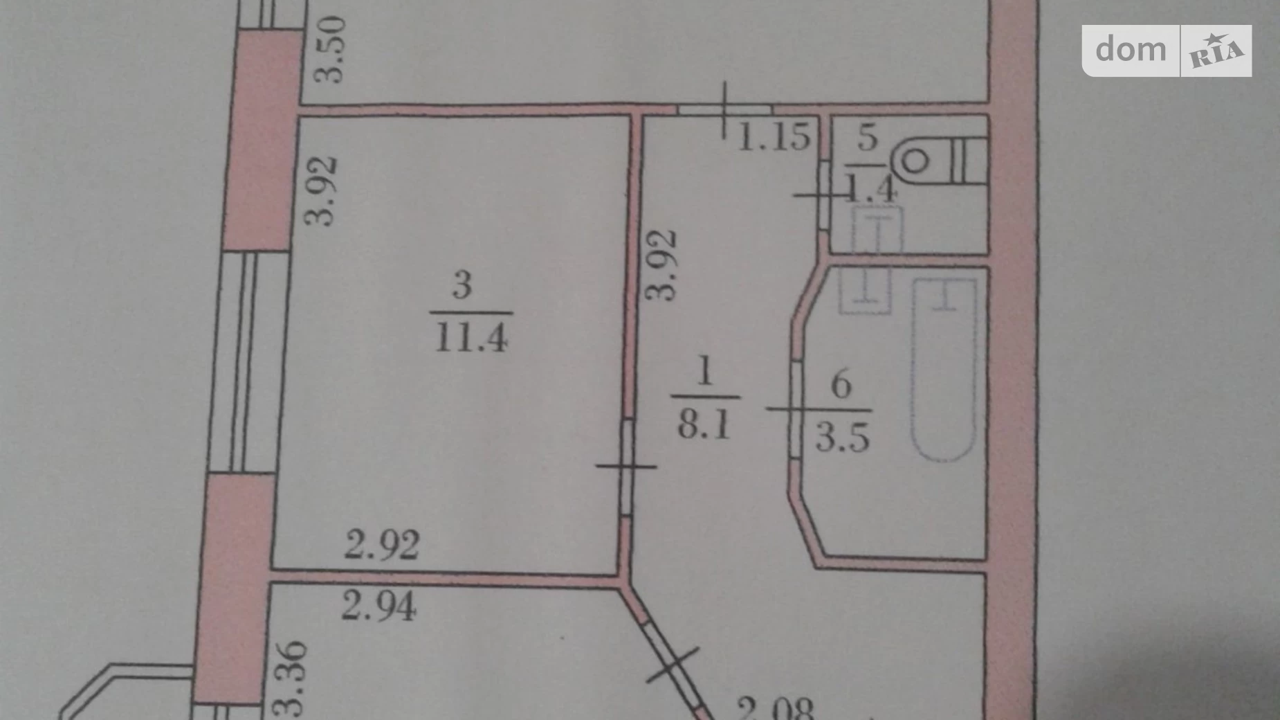 2-комнатная квартира 58.8 кв. м в Тернополе, ул. Петриковская