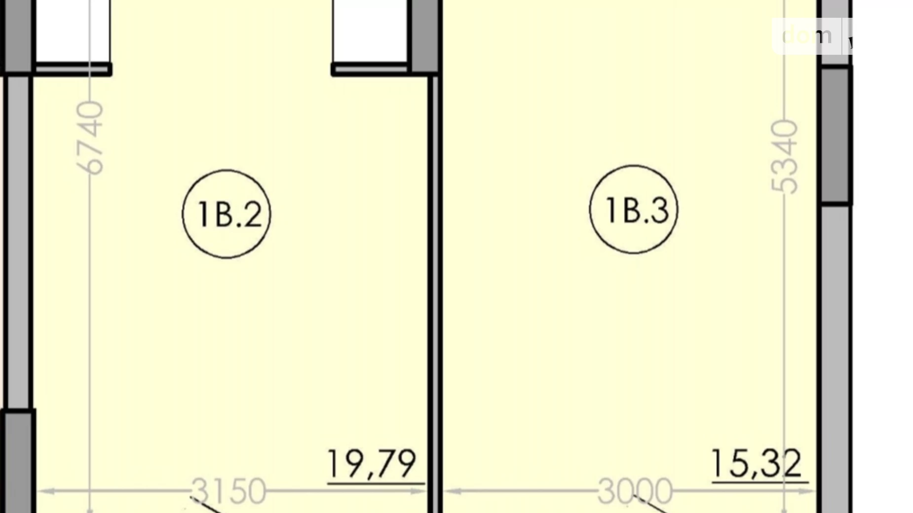 1-комнатная квартира 47.06 кв. м в Луцке, ул. Гордиюк, 40