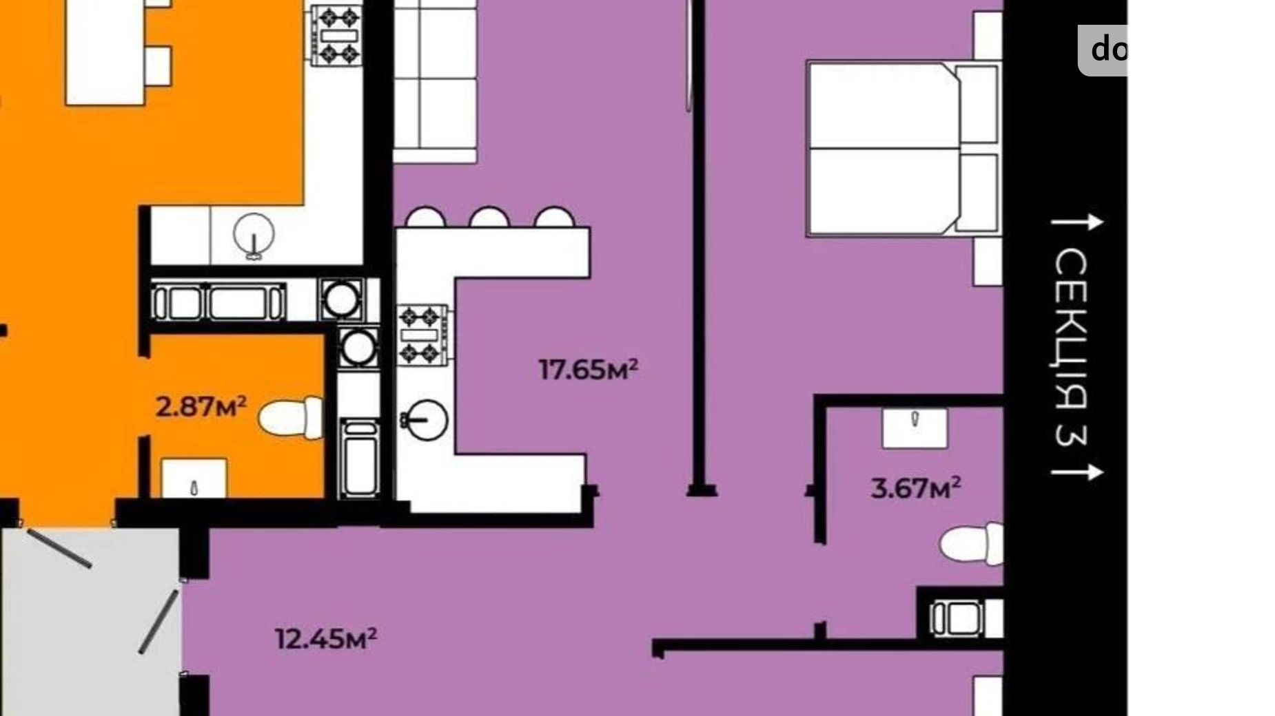 Продается 2-комнатная квартира 69 кв. м в Сокольниках, ул. Героев Крут