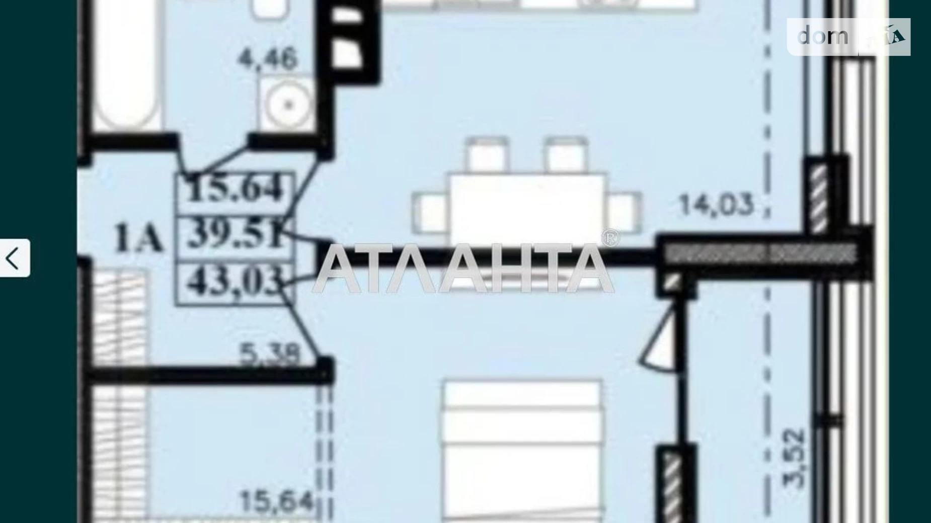 Продается 1-комнатная квартира 43.3 кв. м в Одессе, ул. Ивана Франко - фото 2