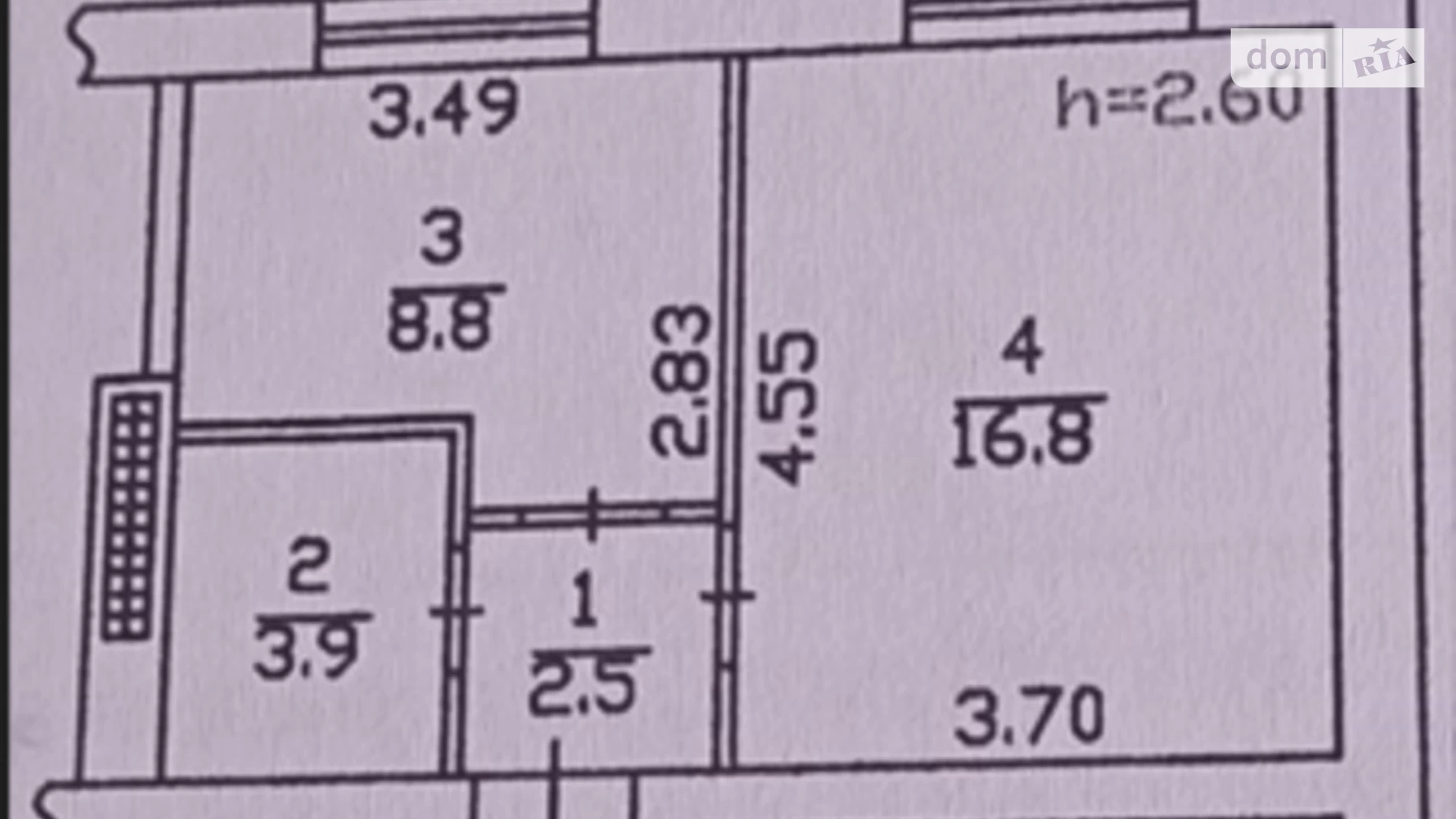 Продается 1-комнатная квартира 32 кв. м в Киеве, ул. Каменская, 125Б